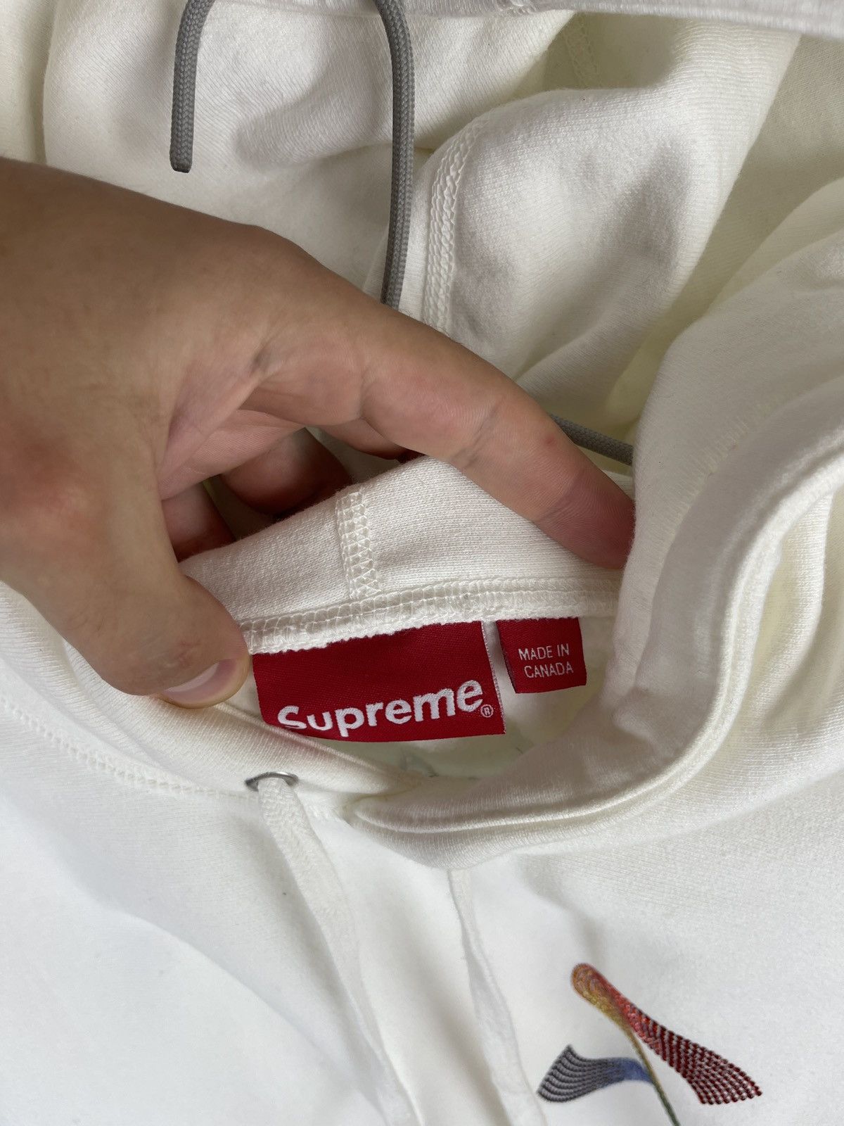 Supreme × Swarovski Supreme x Swarovski crystals white creamy big S hoodie Size US S / EU 44-46 / 1 - 17 Thumbnail