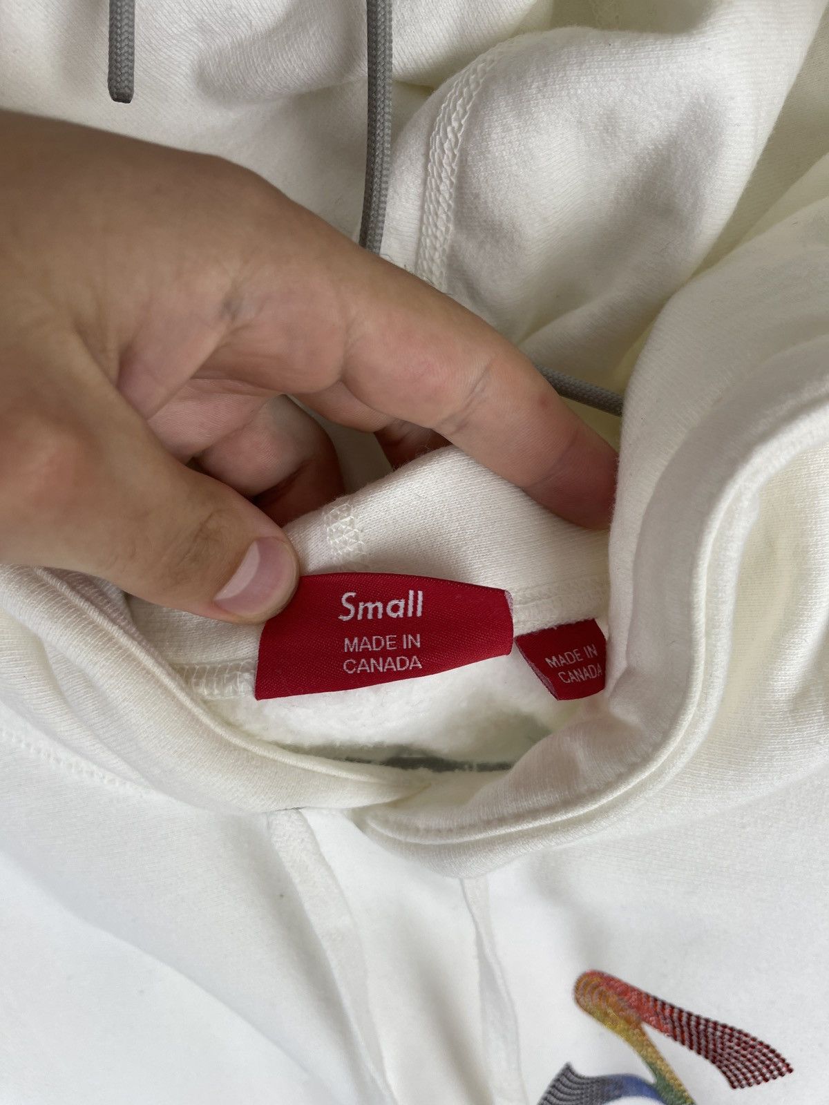 Supreme × Swarovski Supreme x Swarovski crystals white creamy big S hoodie Size US S / EU 44-46 / 1 - 18 Thumbnail