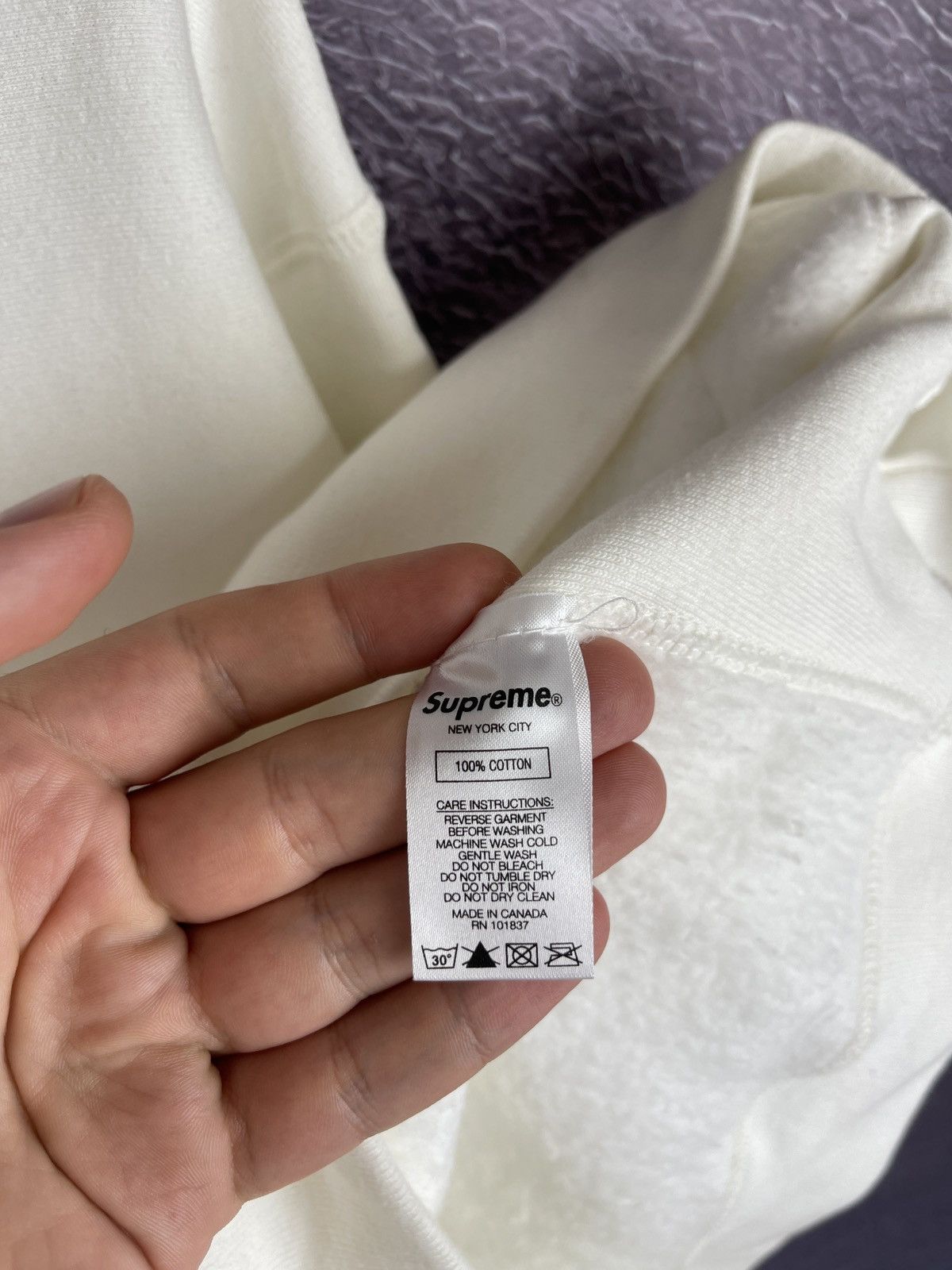 Supreme × Swarovski Supreme x Swarovski crystals white creamy big S hoodie Size US S / EU 44-46 / 1 - 19 Thumbnail