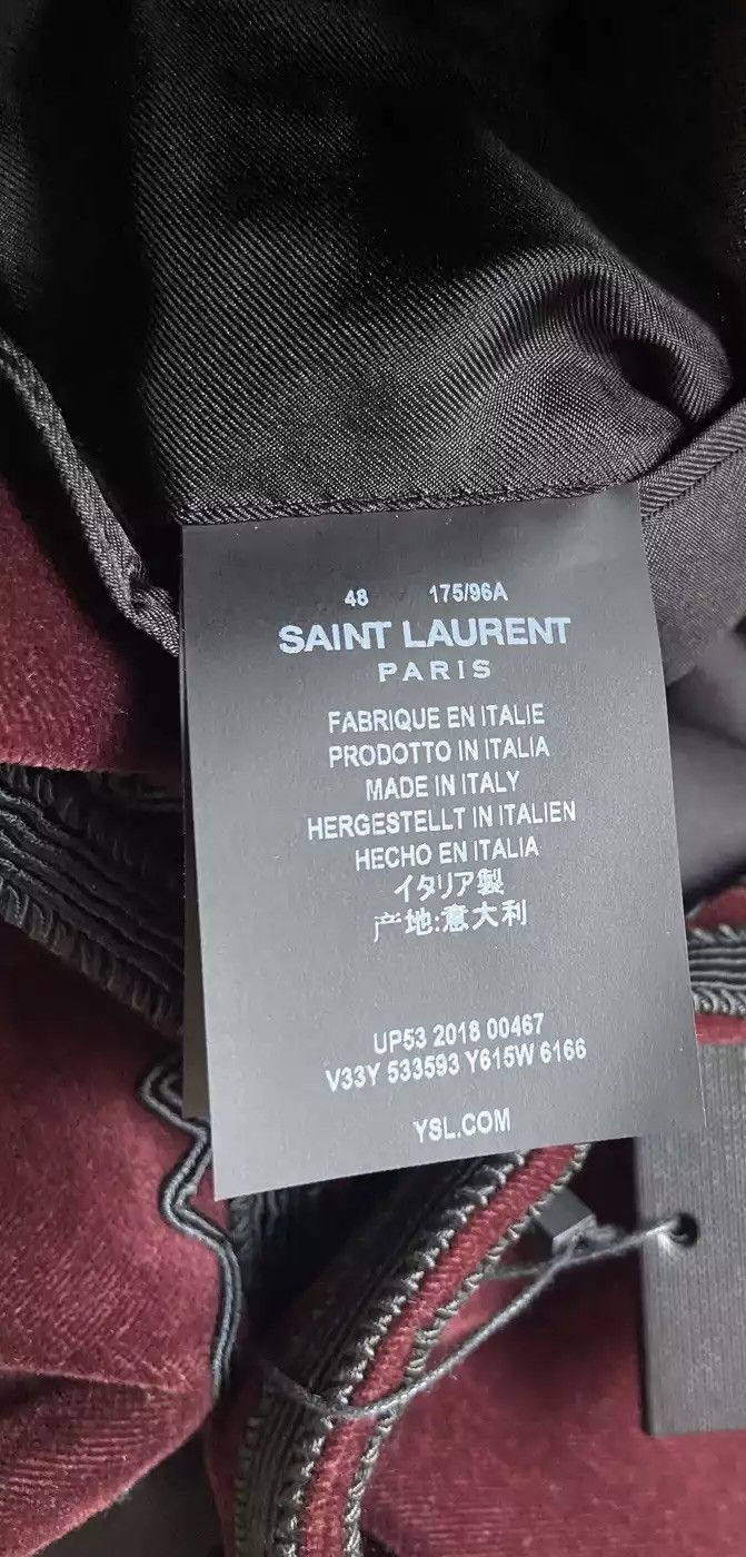 Saint Laurent Paris FW18 Saint Laurent Velvet Western Blazer Jacket Size 48R - 13 Thumbnail