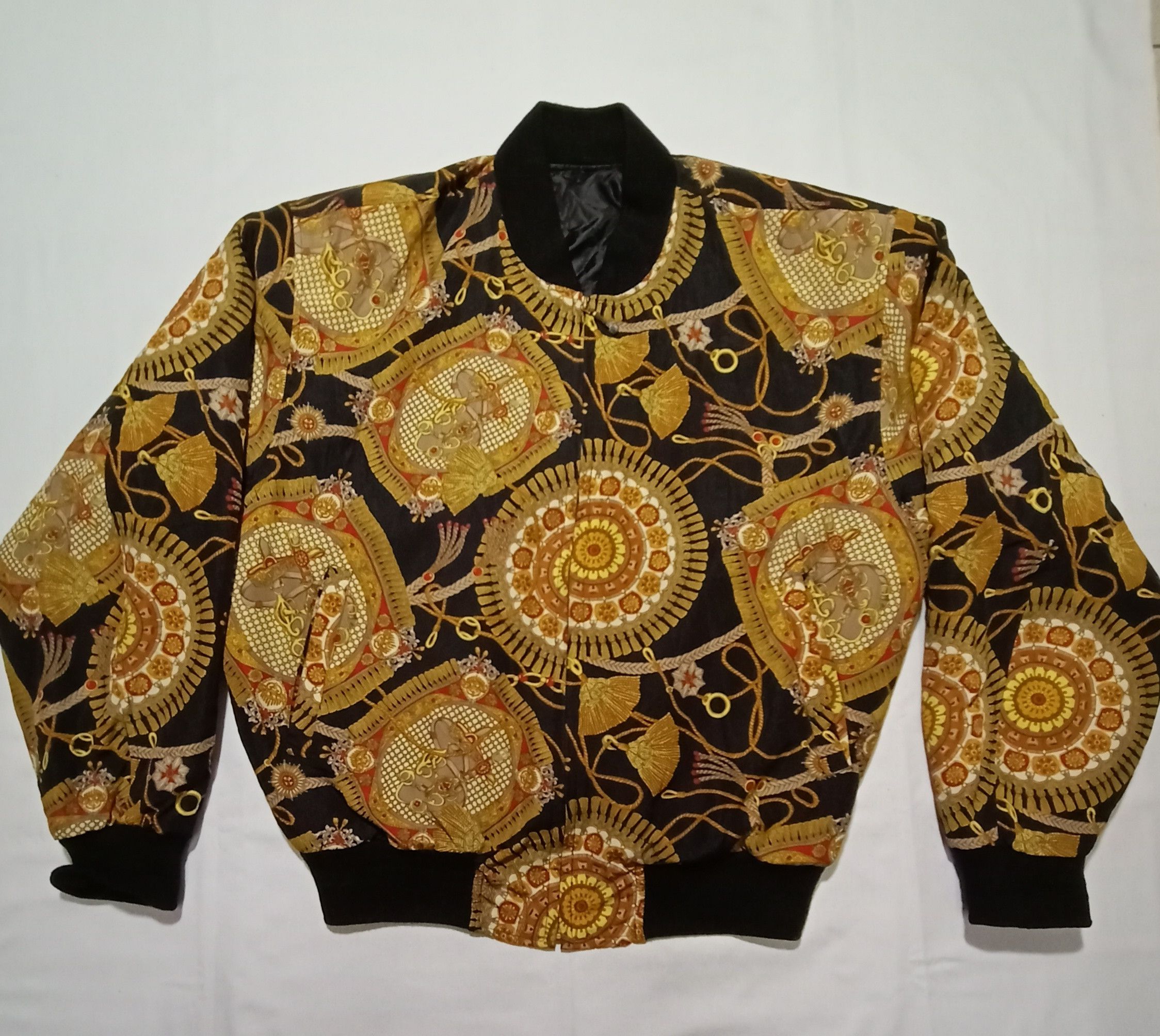 Japanese Brand Rare Bomber Jacket Luxury Design Full Print Unbranded Size US M / EU 48-50 / 2 - 1 Thumbnail