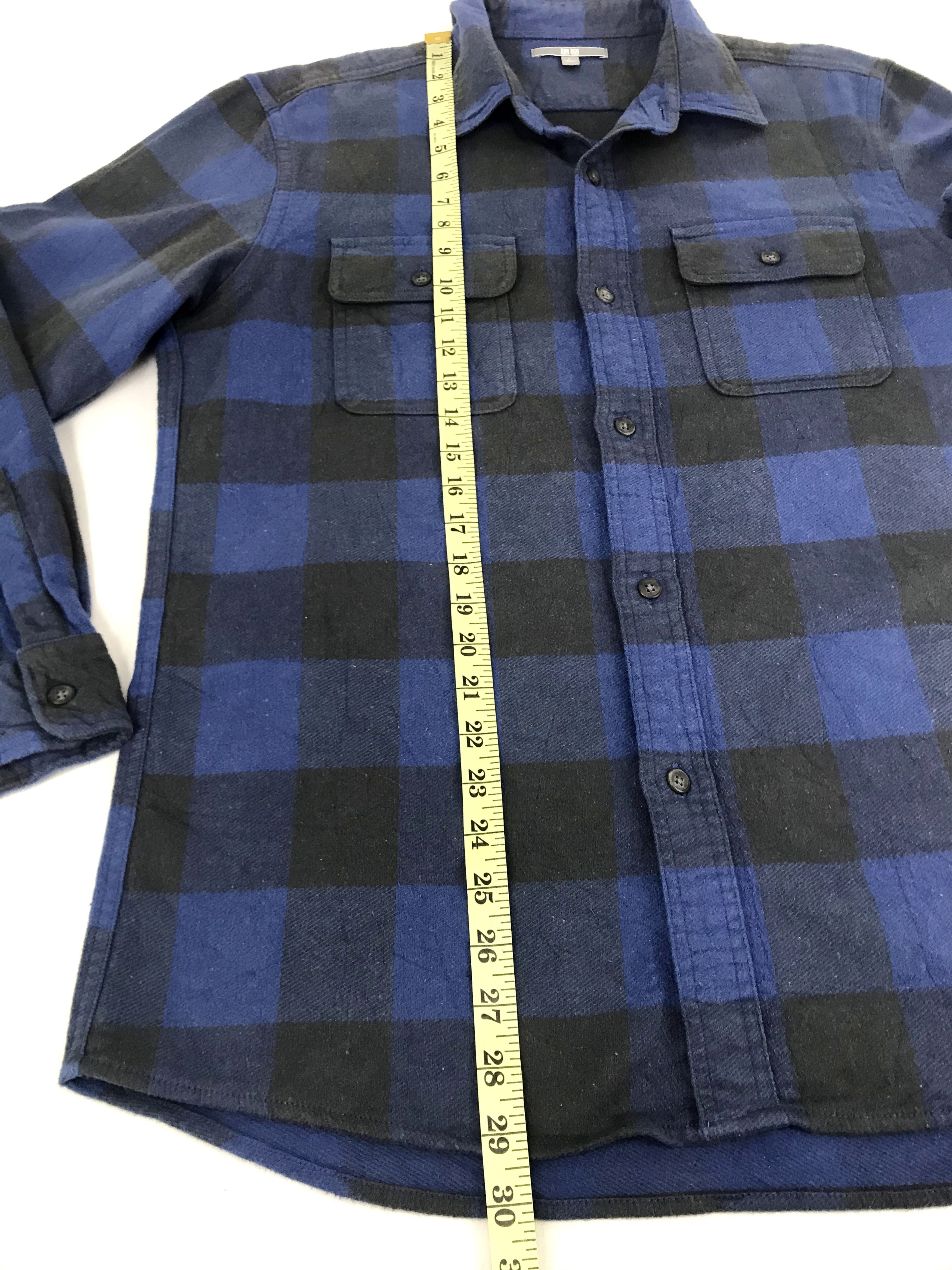 Flannel Plaid Check Flannel Shirt Double Pockets Square Size US L / EU 52-54 / 3 - 10 Thumbnail