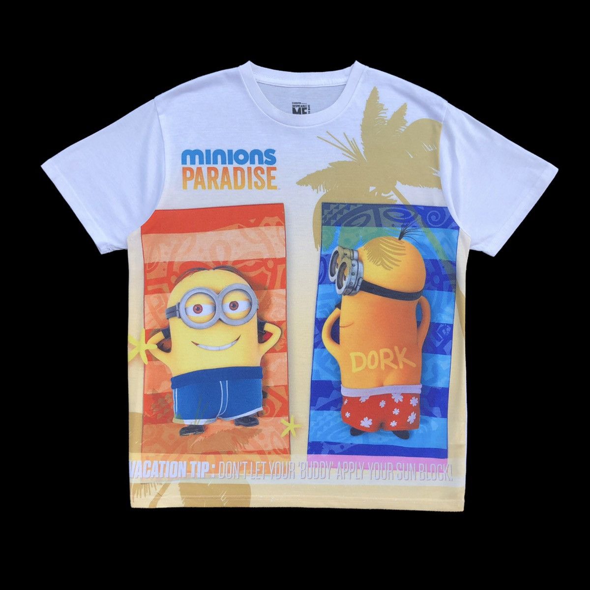 Cartoon Network Despicable ME Minion Paradise Vacation Tip Full Print Tee Size US L / EU 52-54 / 3 - 2 Thumbnail