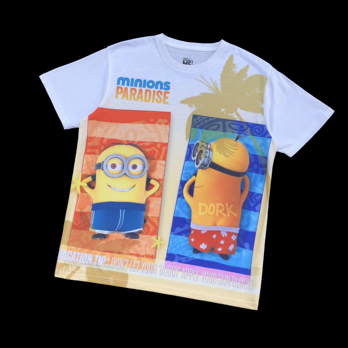 Cartoon Network Despicable ME Minion Paradise Vacation Tip Full Print Tee Size US L / EU 52-54 / 3 - 3 Thumbnail