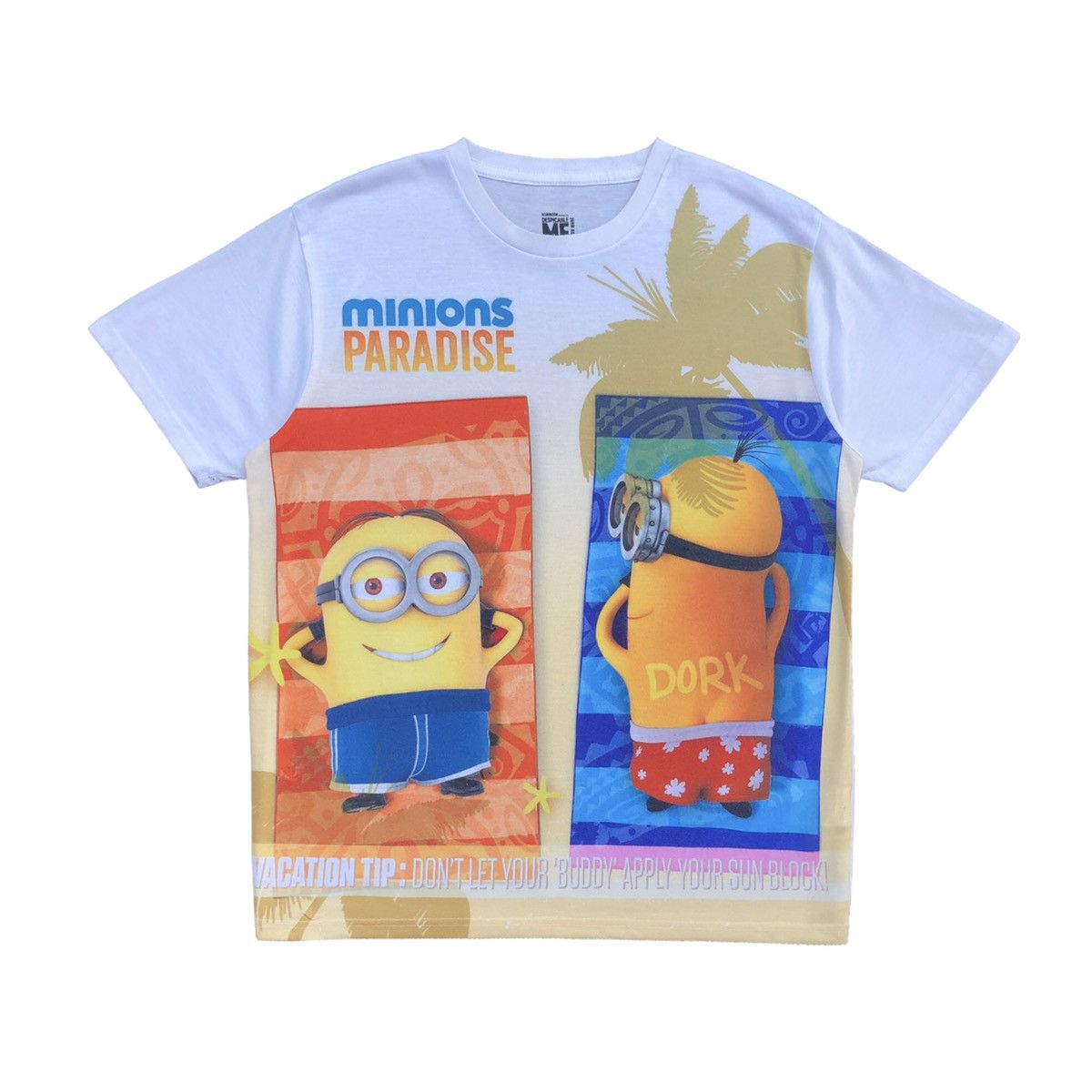 Cartoon Network Despicable ME Minion Paradise Vacation Tip Full Print Tee Size US L / EU 52-54 / 3 - 1 Thumbnail