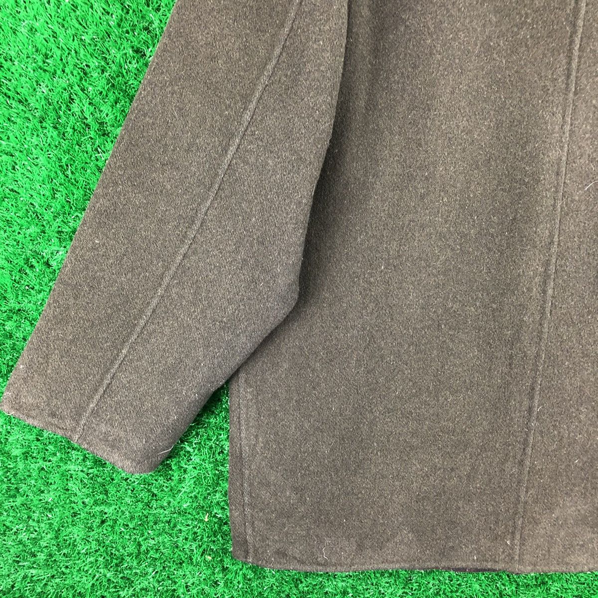 Japanese Brand Vintage 90's Kchaps Wool Jacket Fabric Of Italy Olive Green Size US XL / EU 56 / 4 - 6 Thumbnail