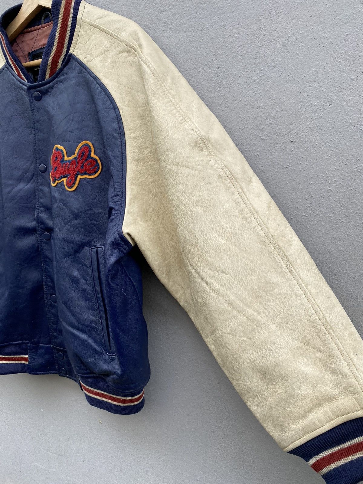 Bugle Boy vintage rare OG 80’s american bugle boy varsity leather Size US L / EU 52-54 / 3 - 6 Thumbnail