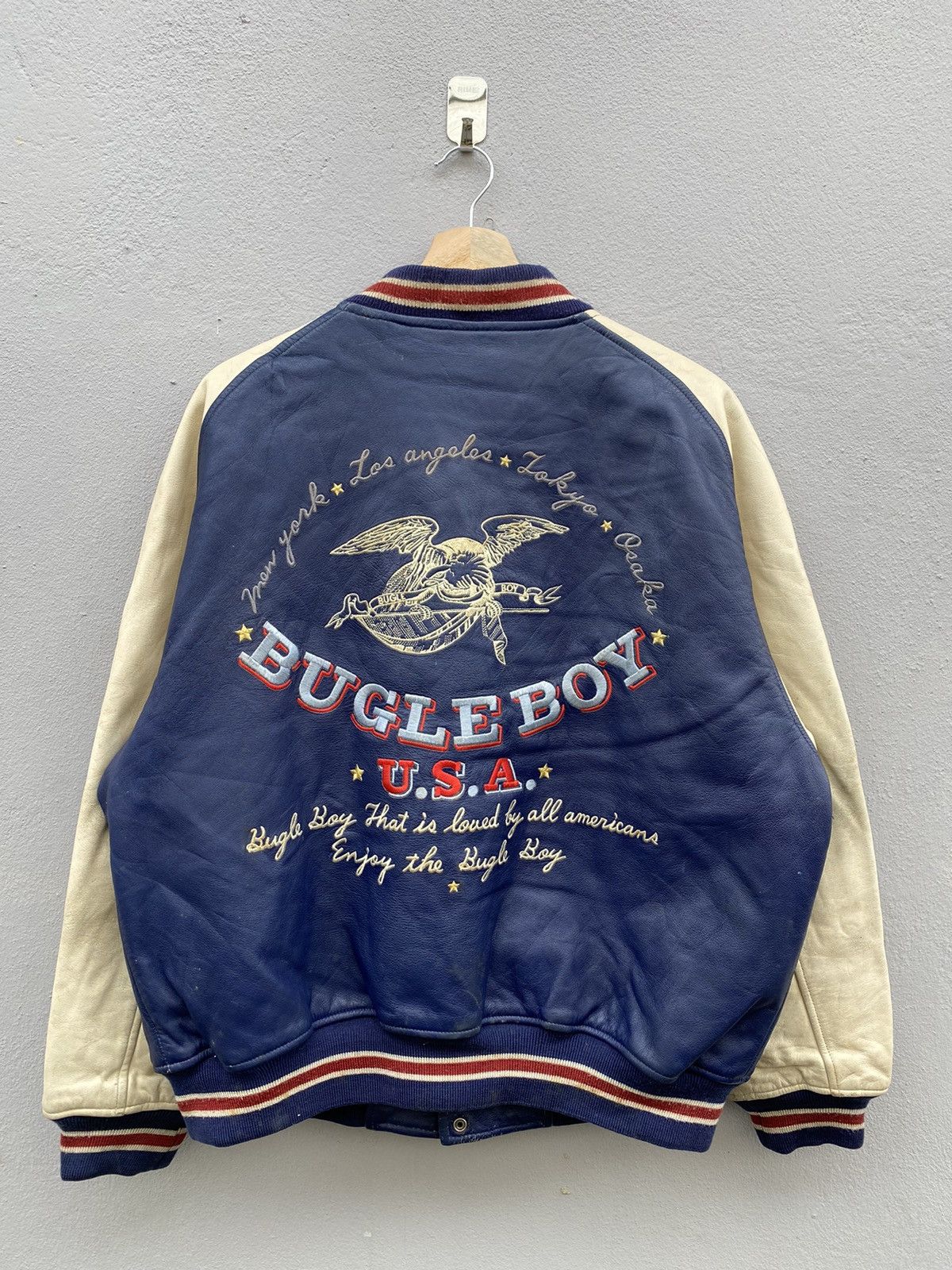Bugle Boy vintage rare OG 80’s american bugle boy varsity leather Size US L / EU 52-54 / 3 - 2 Thumbnail