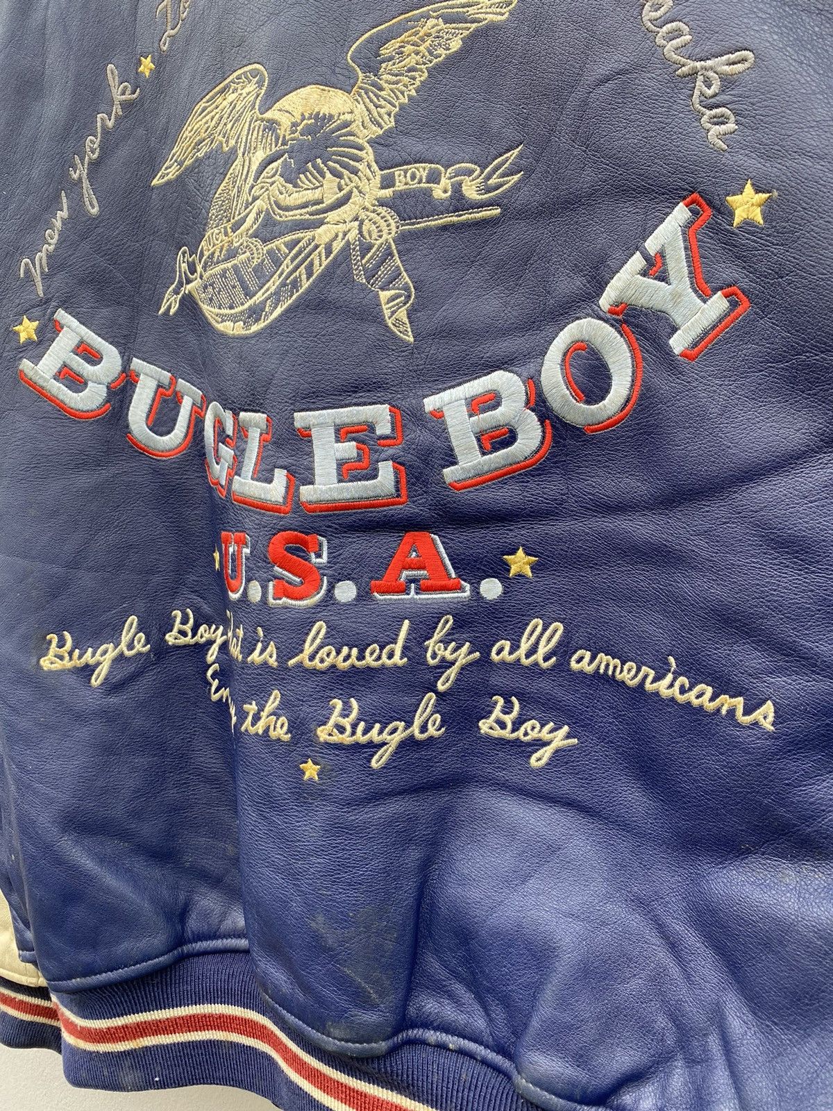 Bugle Boy vintage rare OG 80’s american bugle boy varsity leather Size US L / EU 52-54 / 3 - 10 Thumbnail