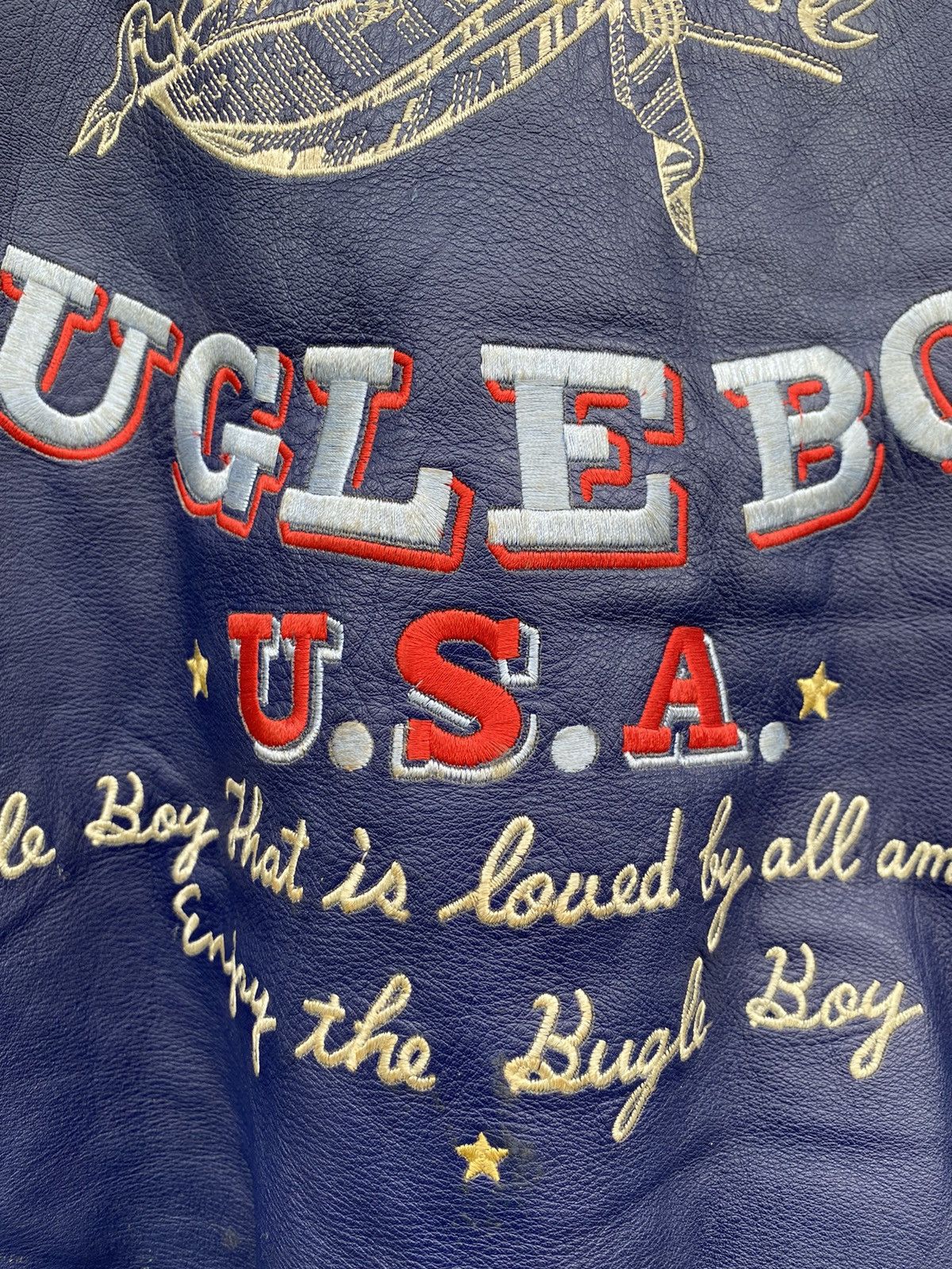 Bugle Boy vintage rare OG 80’s american bugle boy varsity leather Size US L / EU 52-54 / 3 - 14 Thumbnail
