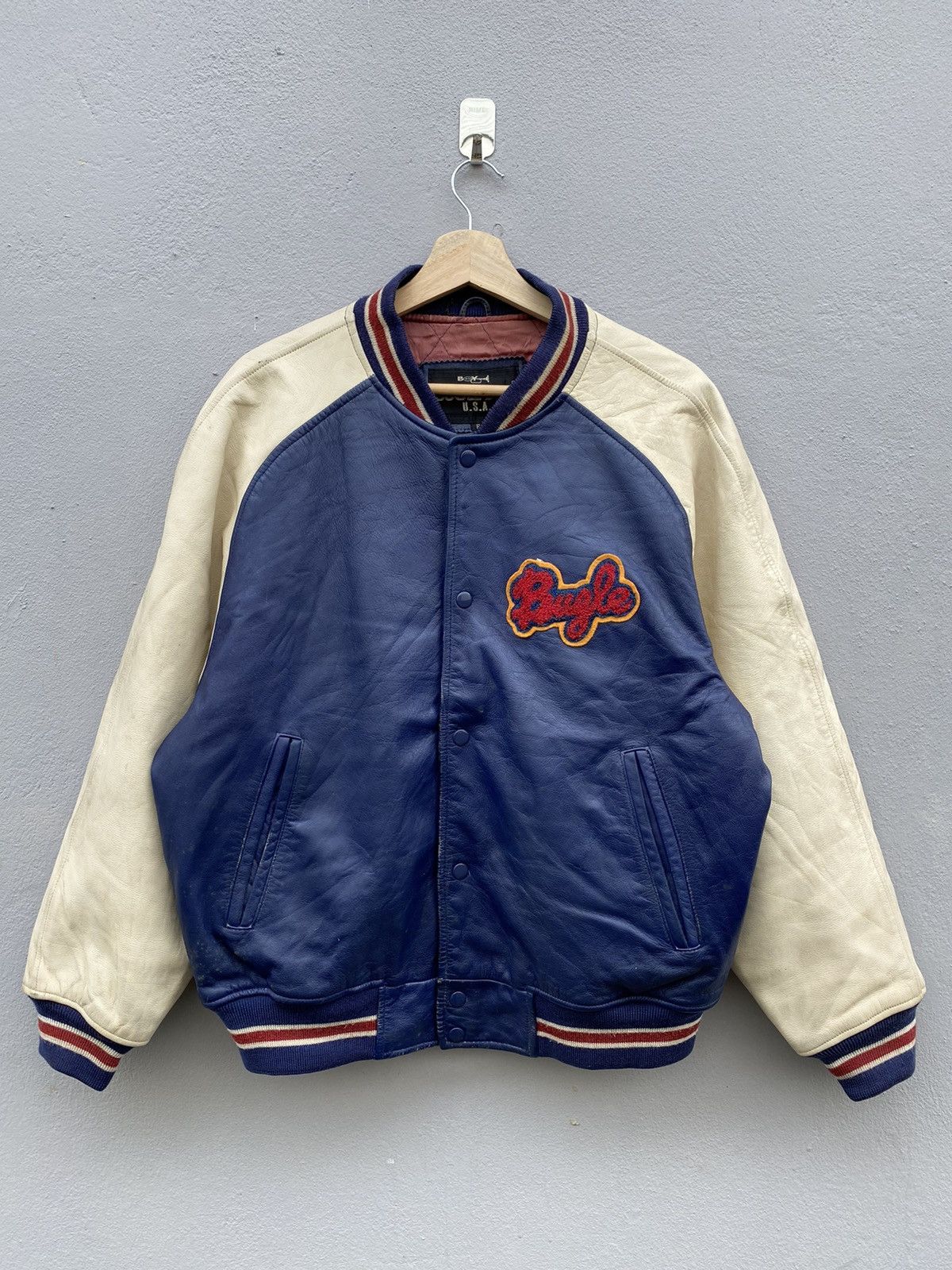 Bugle Boy vintage rare OG 80’s american bugle boy varsity leather Size US L / EU 52-54 / 3 - 1 Thumbnail