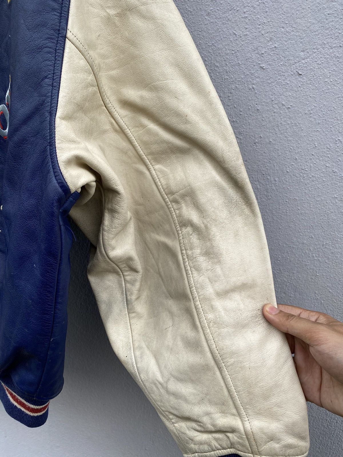 Bugle Boy vintage rare OG 80’s american bugle boy varsity leather Size US L / EU 52-54 / 3 - 12 Thumbnail