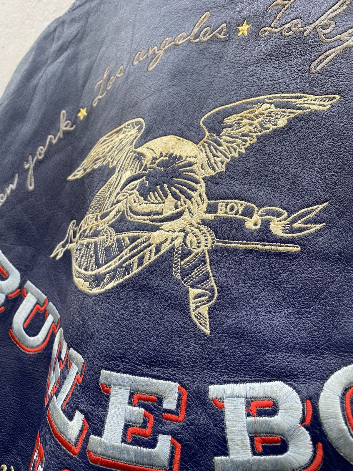 Bugle Boy vintage rare OG 80’s american bugle boy varsity leather Size US L / EU 52-54 / 3 - 11 Thumbnail