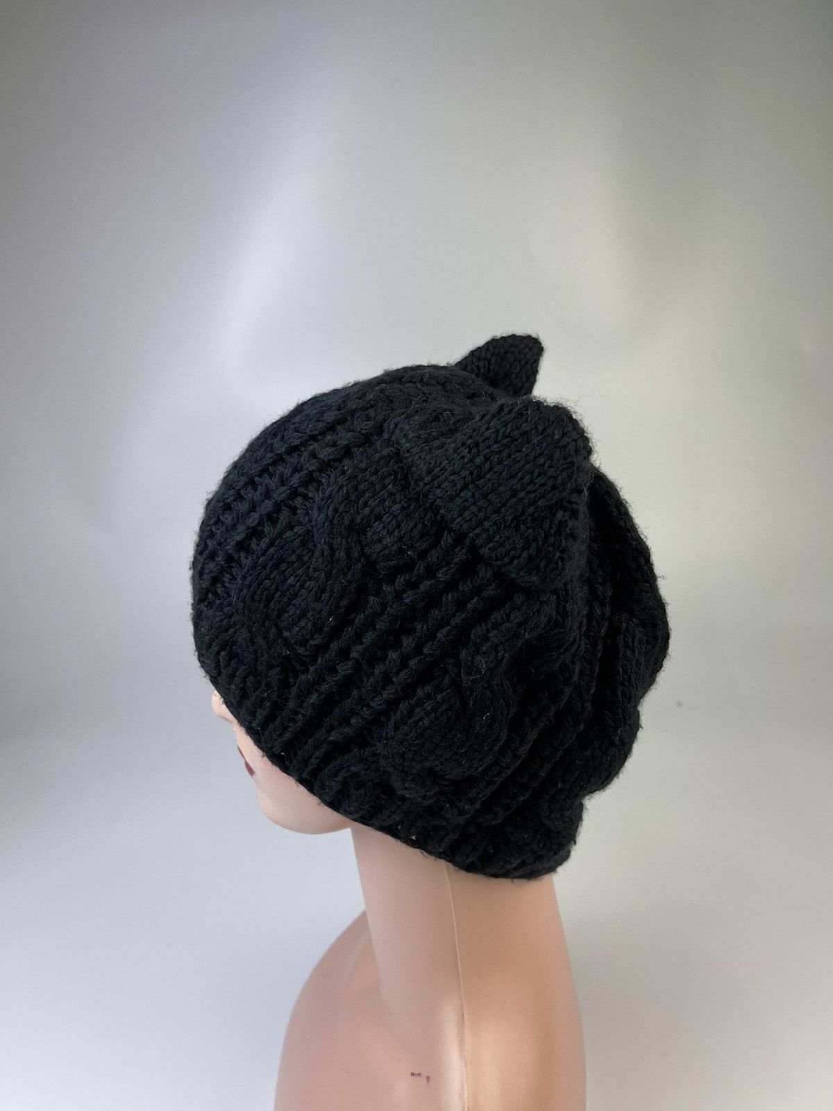Japanese Brand Japanese Knitted Bunny Horn Devil Beanie Hats Size ONE SIZE - 3 Thumbnail