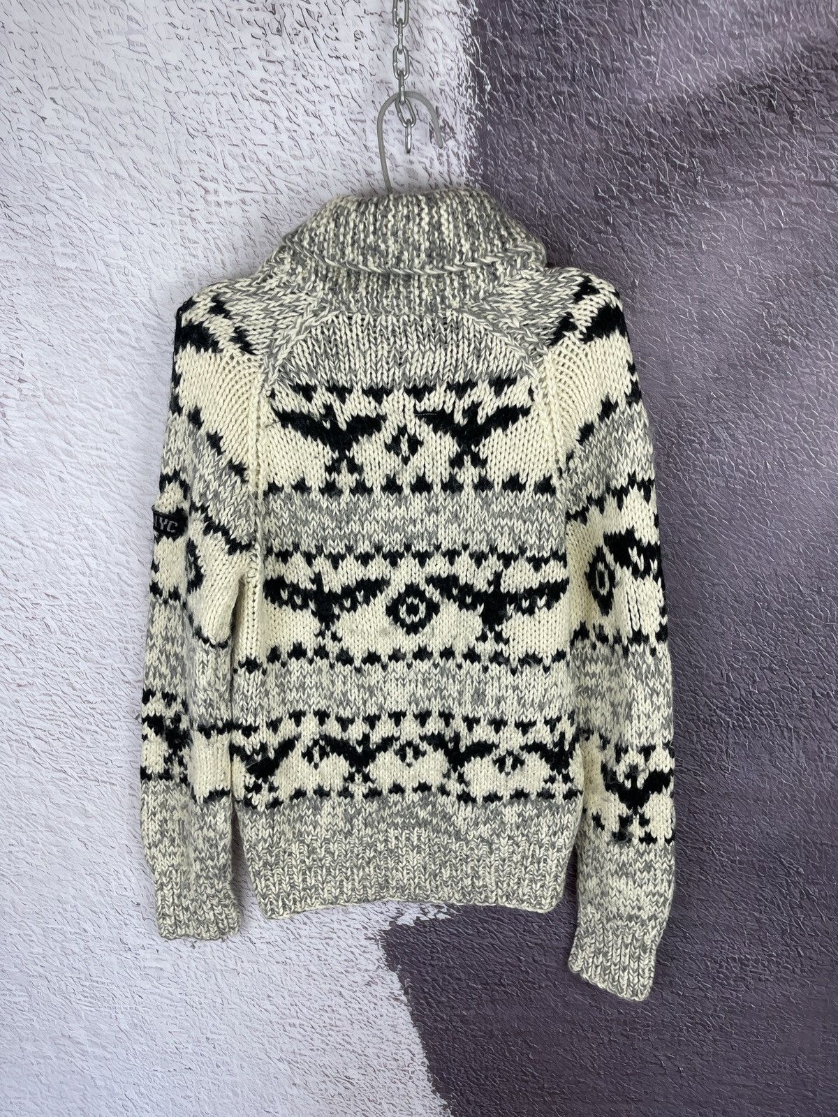 Schott SCHOTT NYC USA shawl neck full zip knitwear sweater Size US M / EU 48-50 / 2 - 12 Thumbnail