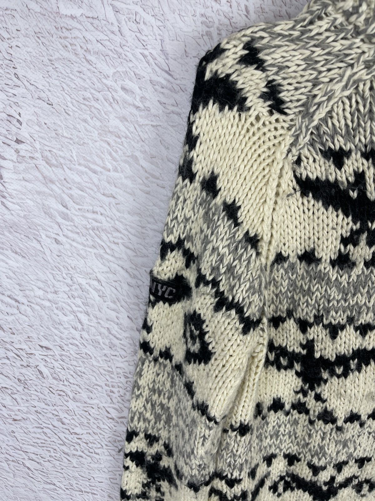 Schott SCHOTT NYC USA shawl neck full zip knitwear sweater Size US M / EU 48-50 / 2 - 14 Thumbnail