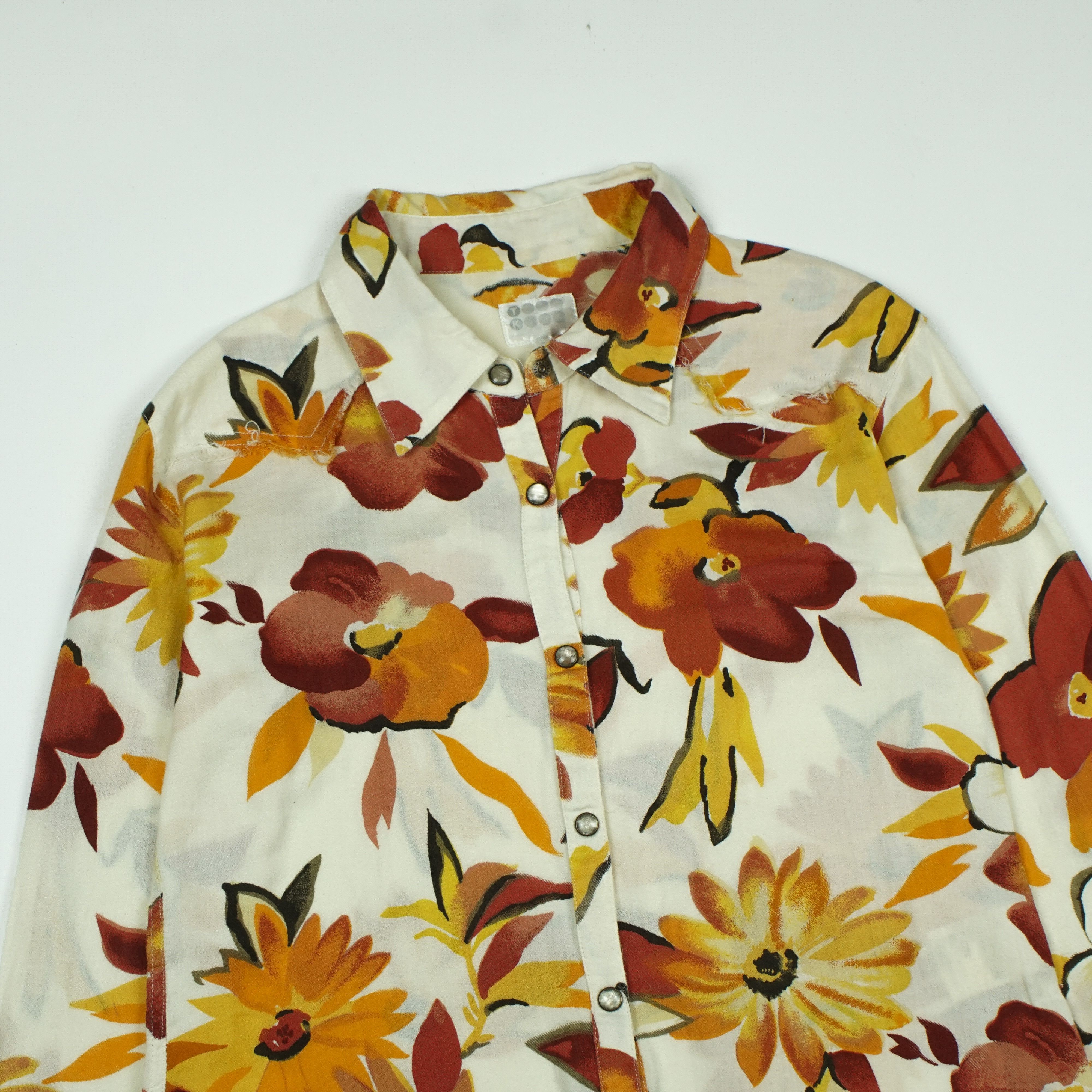 Takeo Kikuchi *NoTariff Takeo Kikuchi Floral Shirts Size M / US 6-8 / IT 42-44 - 2 Thumbnail