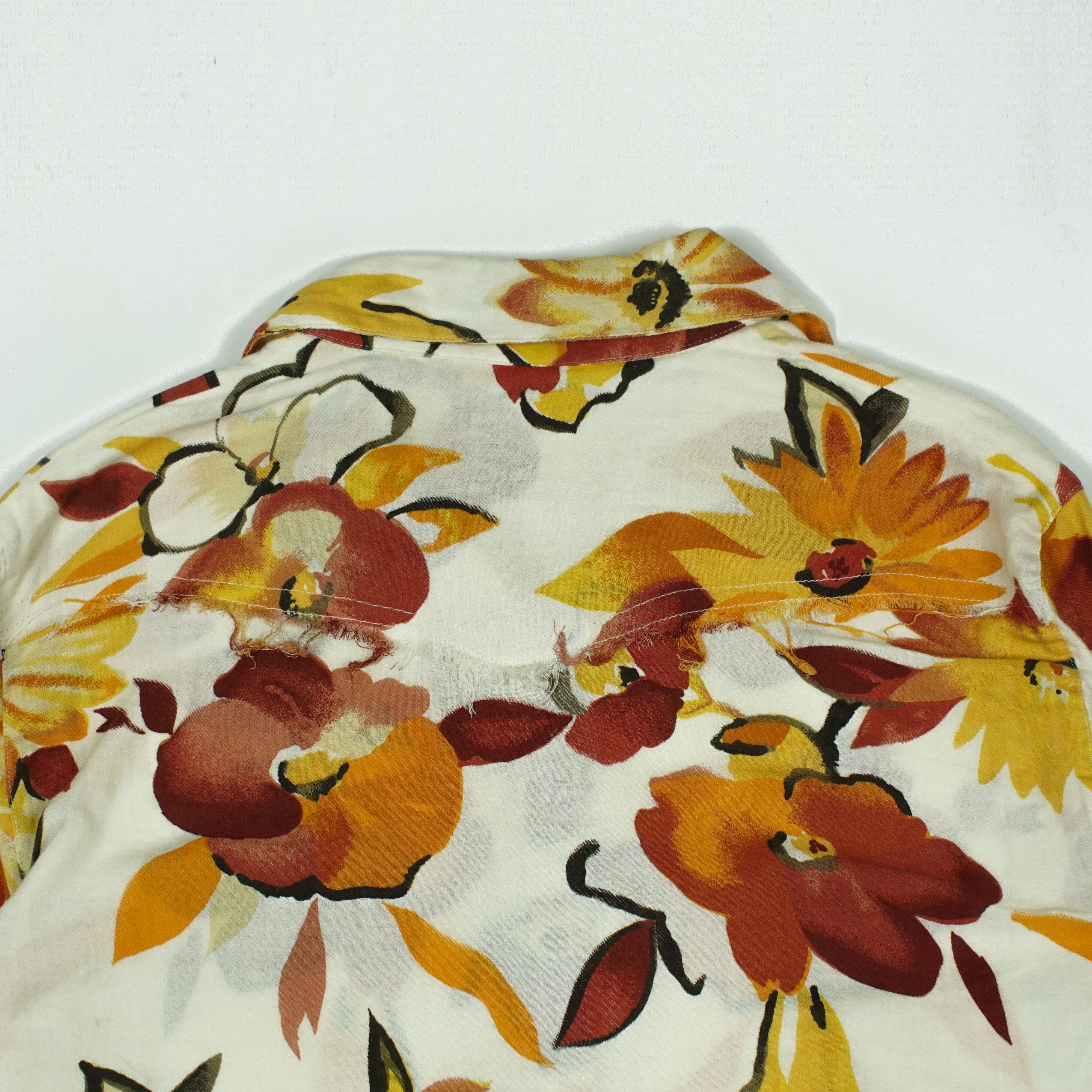Takeo Kikuchi *NoTariff Takeo Kikuchi Floral Shirts Size M / US 6-8 / IT 42-44 - 4 Thumbnail