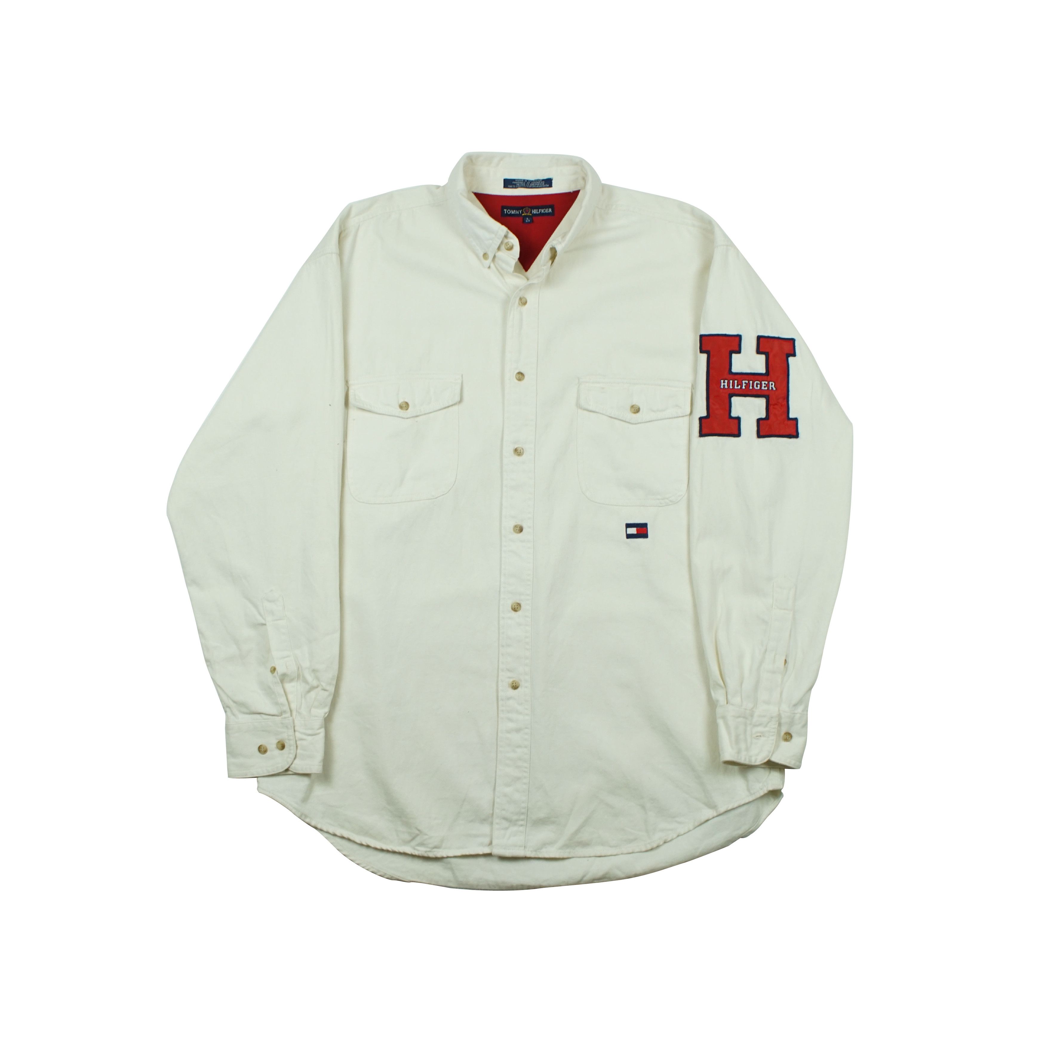 Tommy Hilfiger *NoTariff Tommy Hilfiger Big Logo Shirts Size US L / EU 52-54 / 3 - 1 Thumbnail