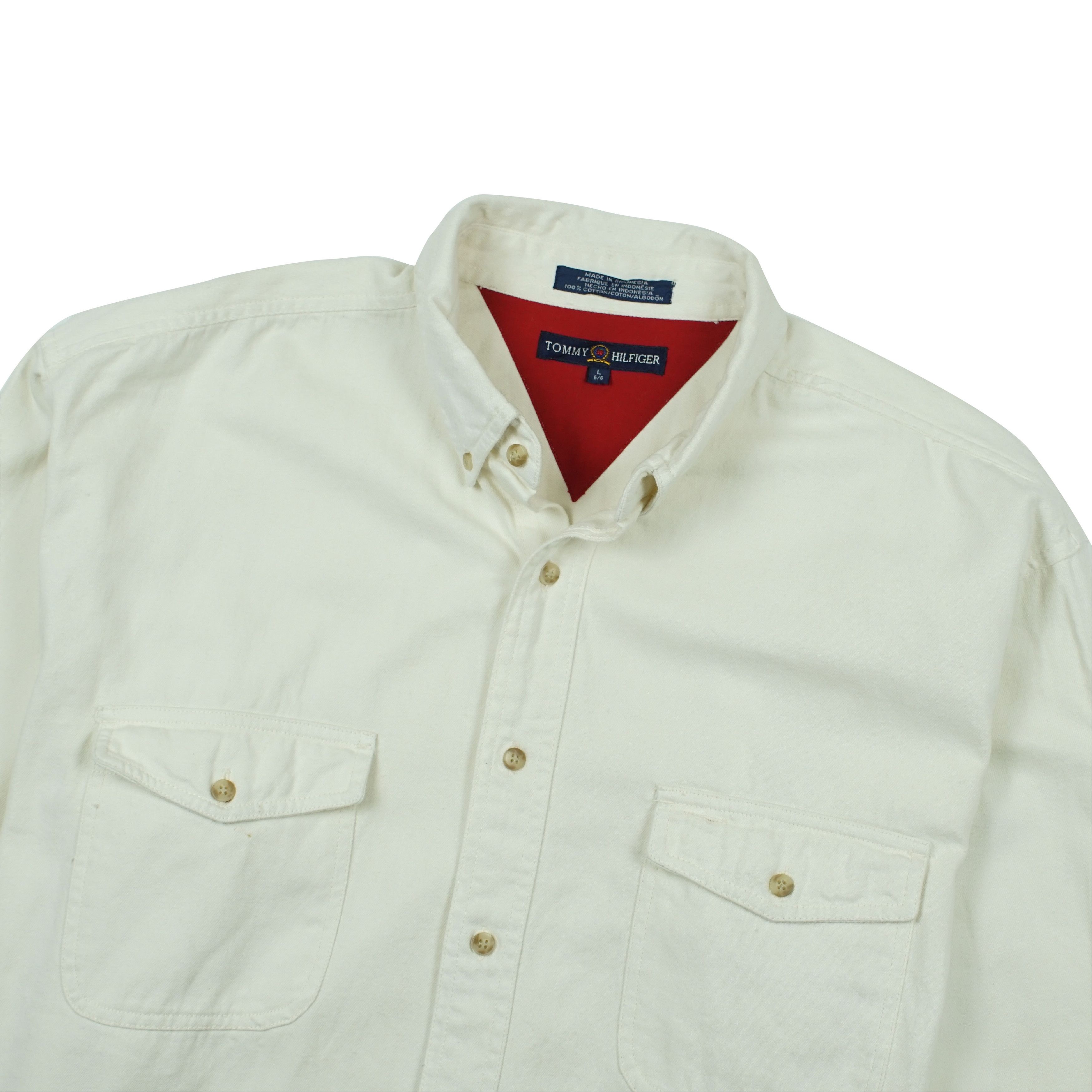 Tommy Hilfiger *NoTariff Tommy Hilfiger Big Logo Shirts Size US L / EU 52-54 / 3 - 2 Thumbnail