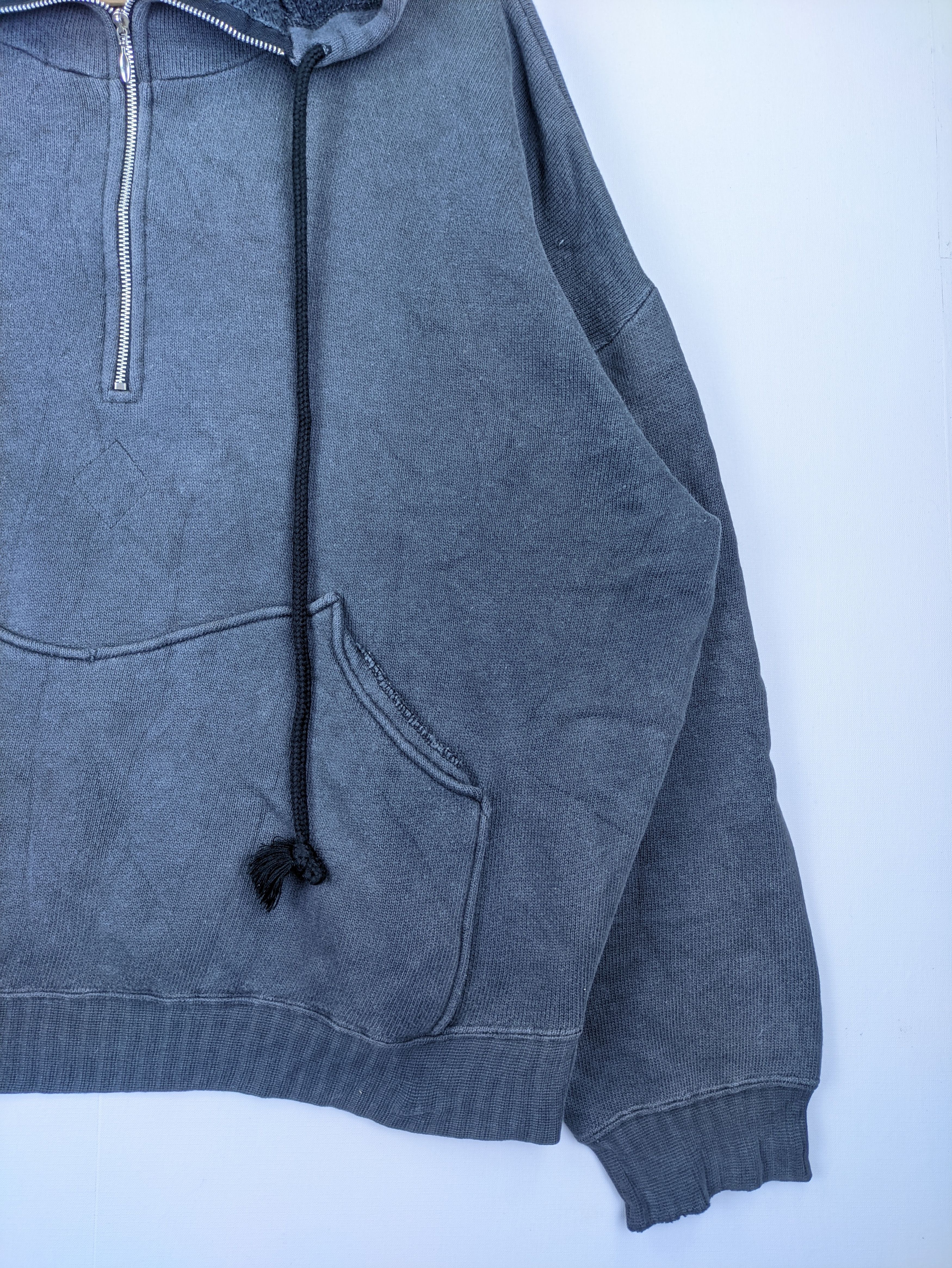 Japanese Brand Steals🔥Vintage Hoodie Quarter Zipper Cropped by Giardino Size US M / EU 48-50 / 2 - 6 Thumbnail