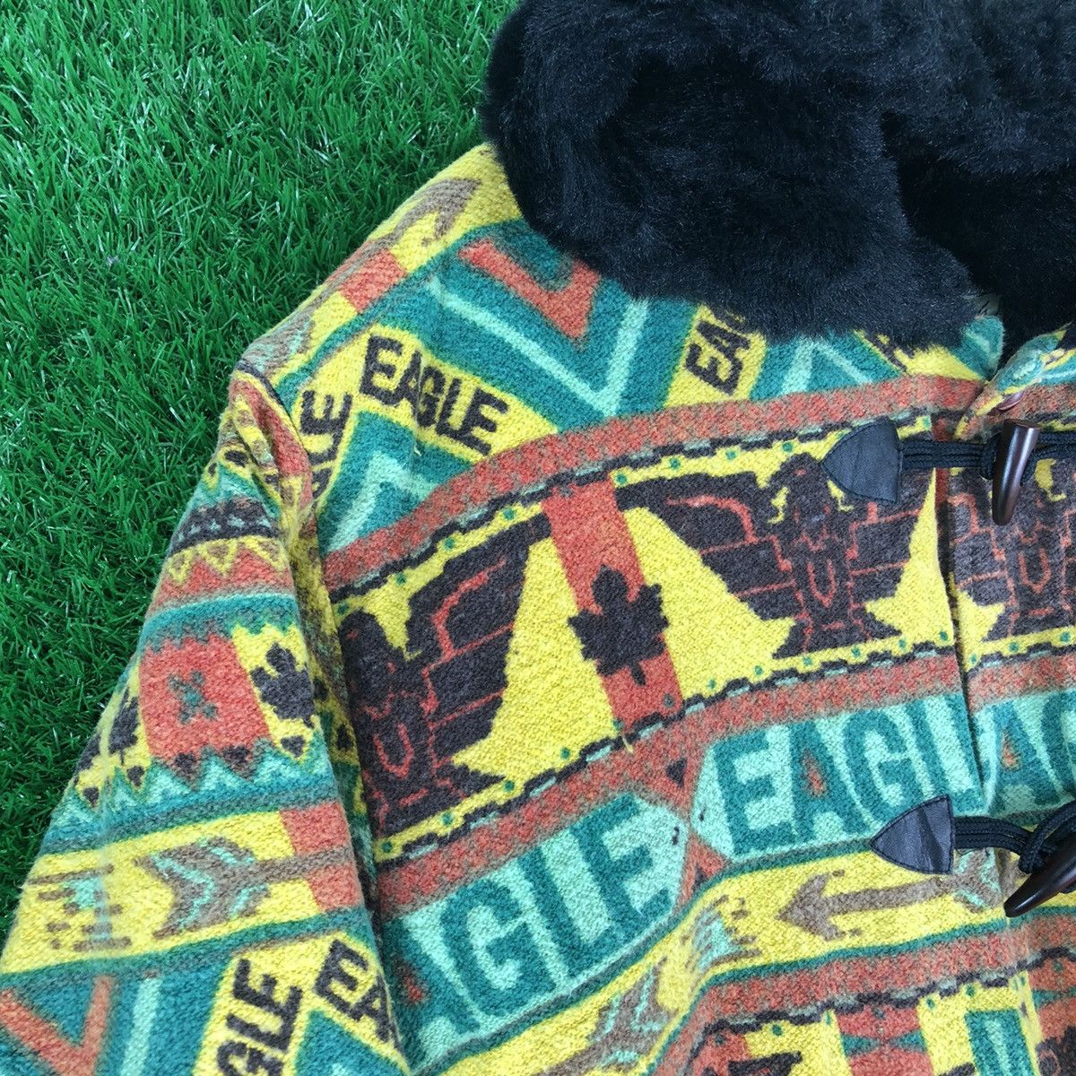 Japanese Brand Vintage 80's Duffle Sweater Hoodie Baggy Cropped Style Size M / US 6-8 / IT 42-44 - 2 Thumbnail