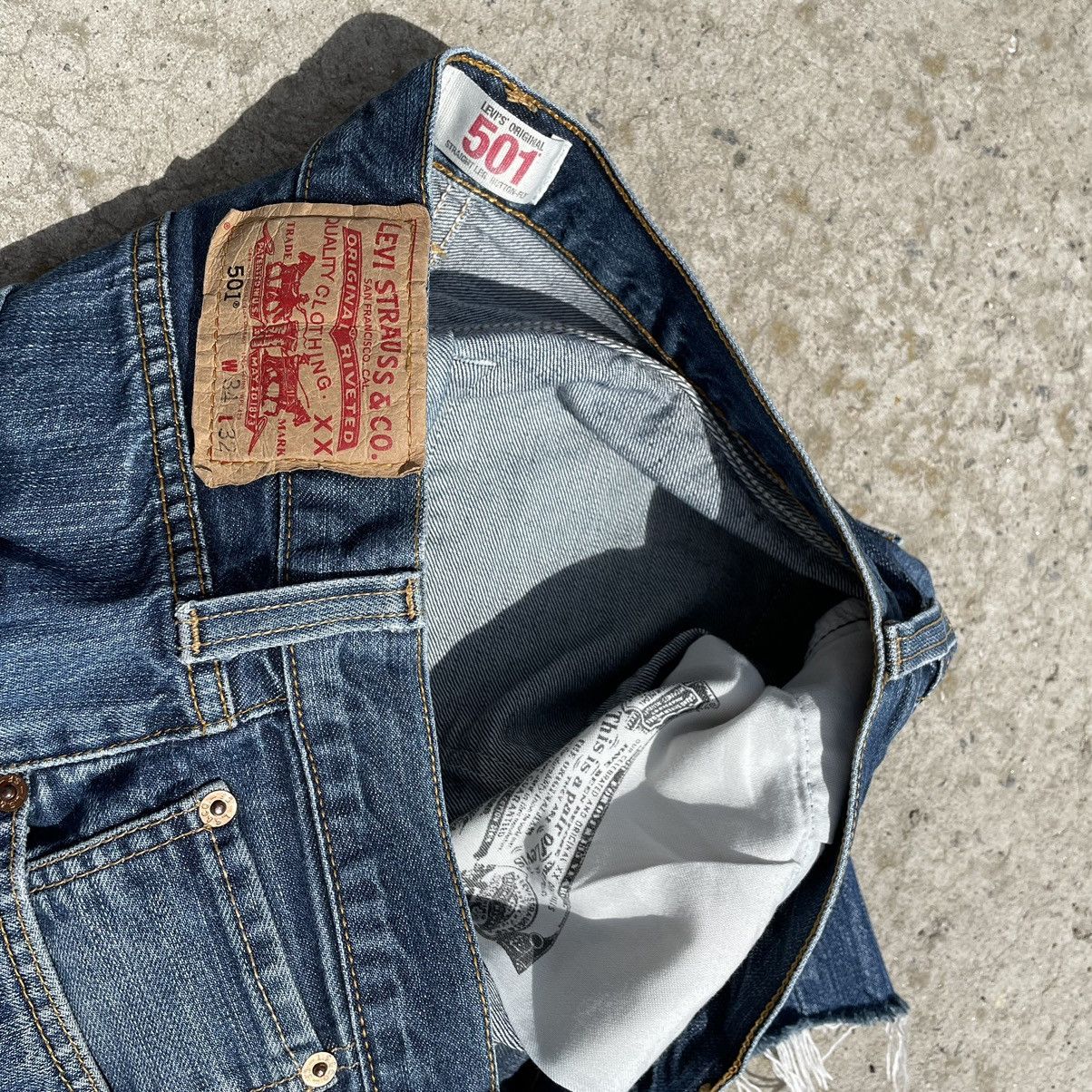 Levi's × Vintage Vintage Levi’s 501 Shorts Jeans W34xL32 Streetwear 90s Size US 34 / EU 50 - 10 Thumbnail
