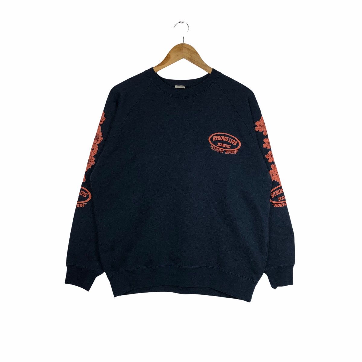 Vintage VINTAGE STRONG LIPS HAWAI SWEATSHIRT CASUAL JUMPER Size US L / EU 52-54 / 3 - 1 Thumbnail