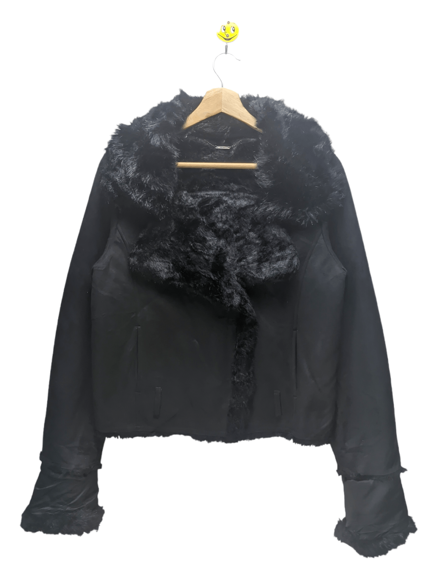 Japanese Brand Steals🔥Cropped Jacket Faux Fur Inner by Lily Brown Size S / US 4 / IT 40 - 1 Thumbnail