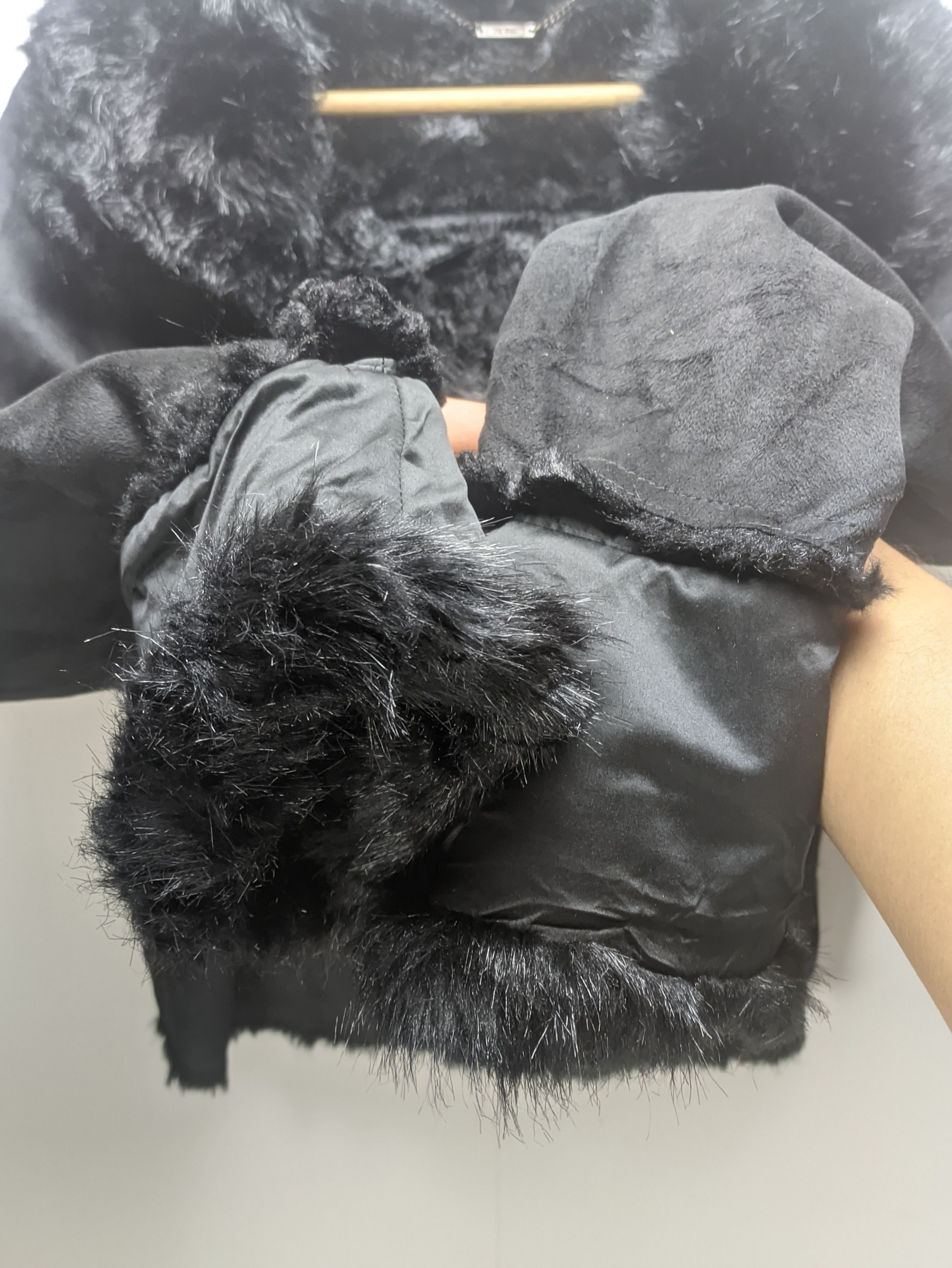 Japanese Brand Steals🔥Cropped Jacket Faux Fur Inner by Lily Brown Size S / US 4 / IT 40 - 9 Thumbnail
