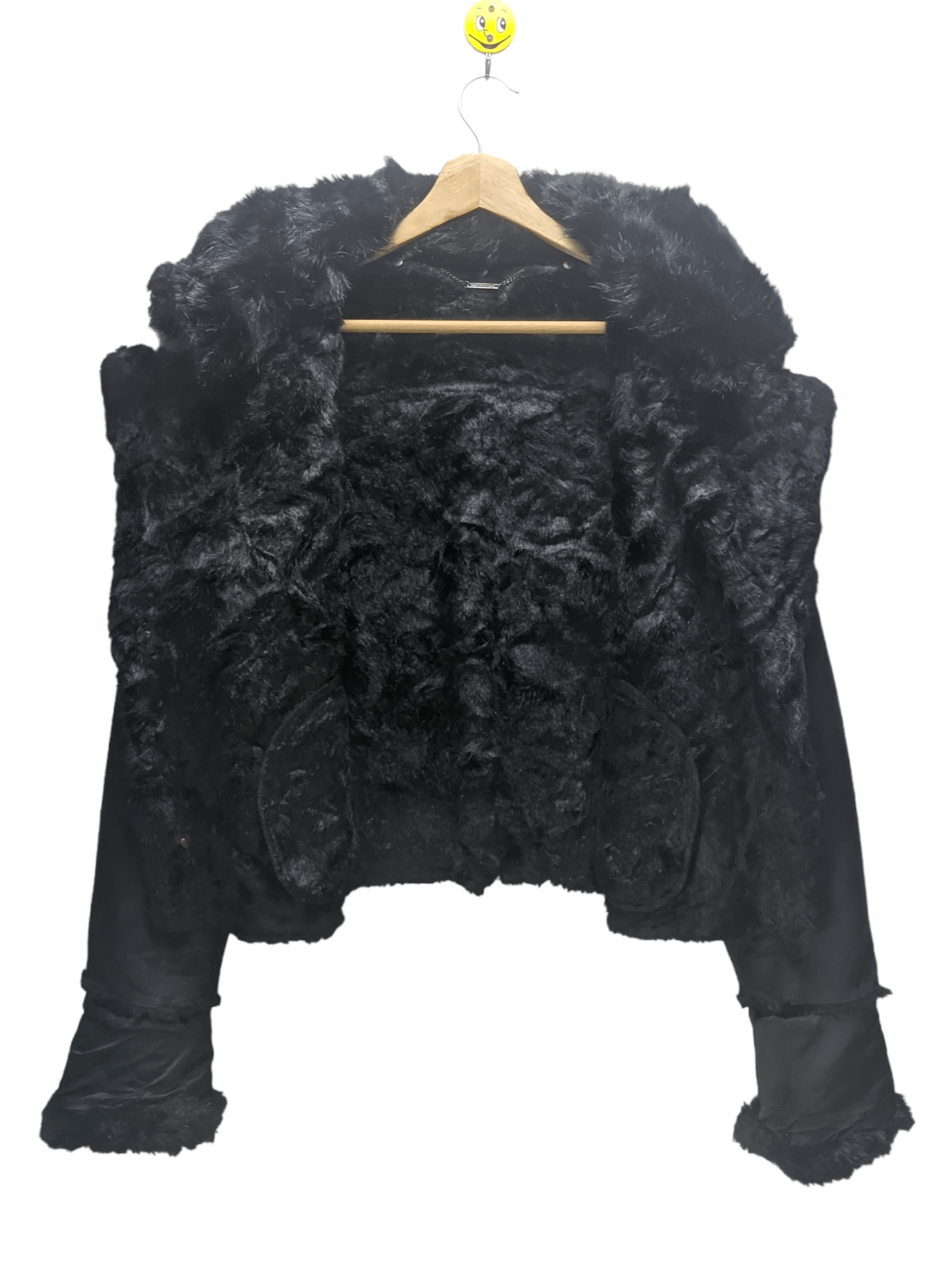 Japanese Brand Steals🔥Cropped Jacket Faux Fur Inner by Lily Brown Size S / US 4 / IT 40 - 5 Thumbnail