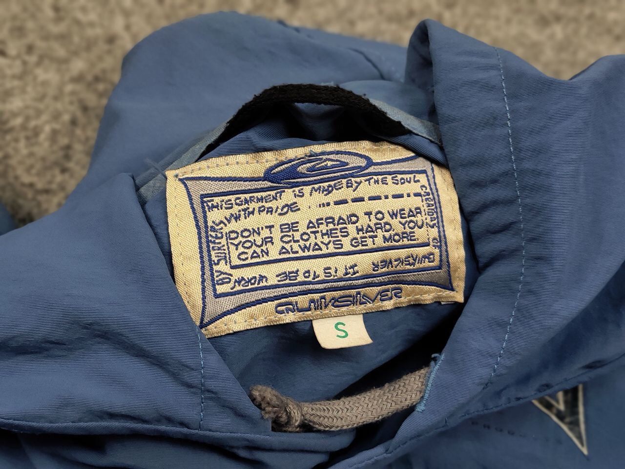 Quiksilver Vintage 90's Quiksilver Saltwater Light Blue big Logo Jacket Size US S / EU 44-46 / 1 - 12 Thumbnail