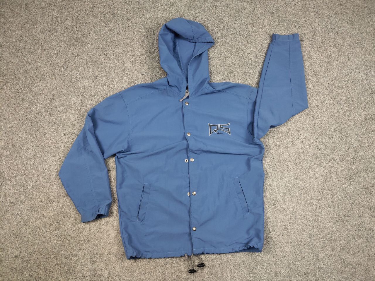 Quiksilver Vintage 90's Quiksilver Saltwater Light Blue big Logo Jacket Size US S / EU 44-46 / 1 - 9 Thumbnail