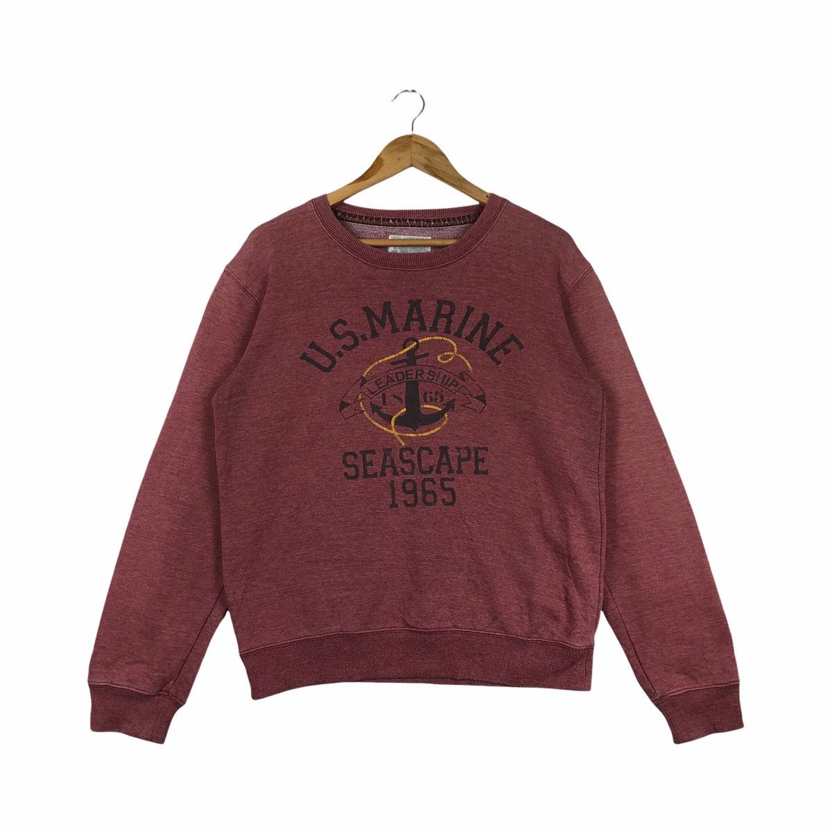 Vintage Vintage US MARINE Sweatshirt Casual Jumper Pullover Size US M / EU 48-50 / 2 - 1 Thumbnail