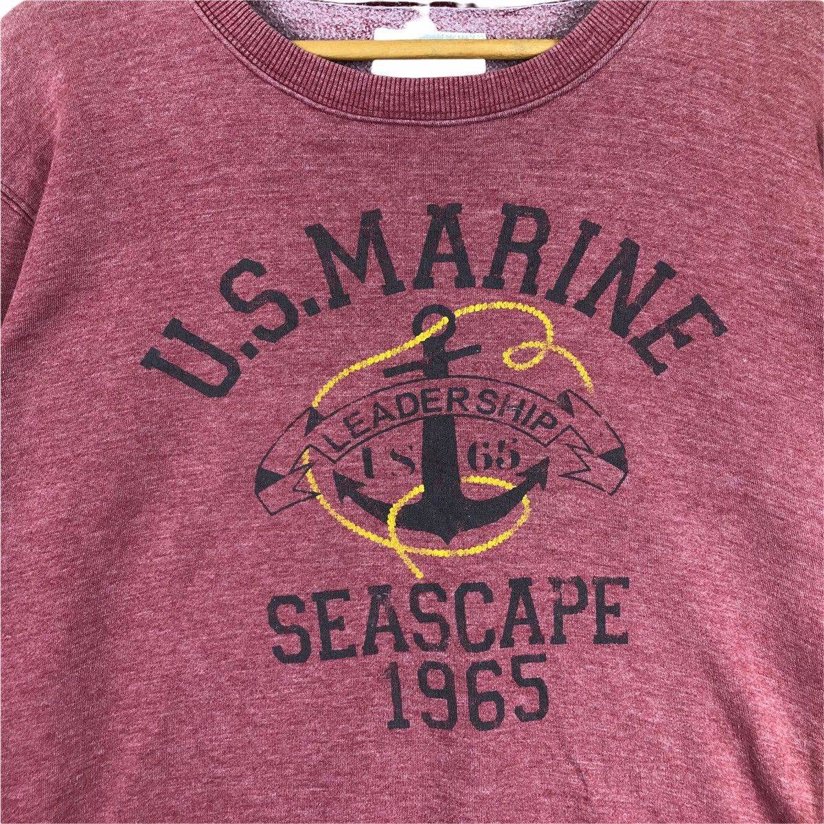 Vintage Vintage US MARINE Sweatshirt Casual Jumper Pullover Size US M / EU 48-50 / 2 - 2 Thumbnail