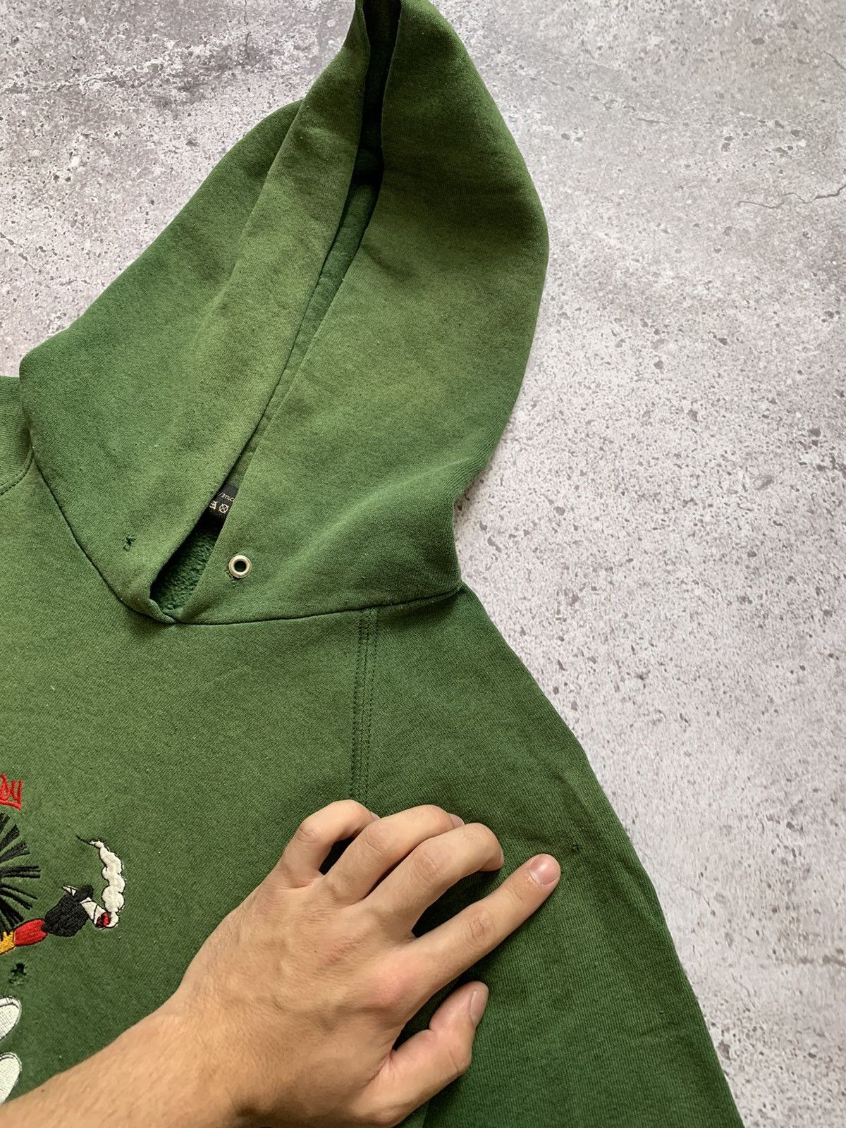 Hook-Ups × Vintage Vintage Dready Rasta Marijuana Sun Faded Hoodie Size US XL / EU 56 / 4 - 8 Thumbnail