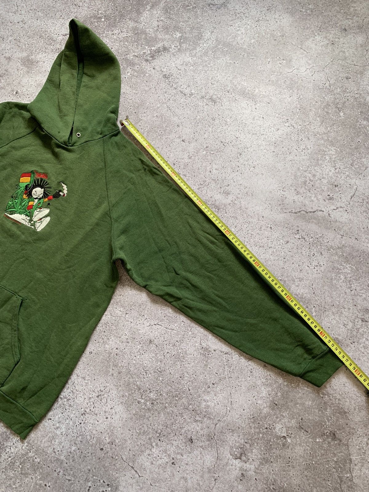 Hook-Ups × Vintage Vintage Dready Rasta Marijuana Sun Faded Hoodie Size US XL / EU 56 / 4 - 11 Thumbnail