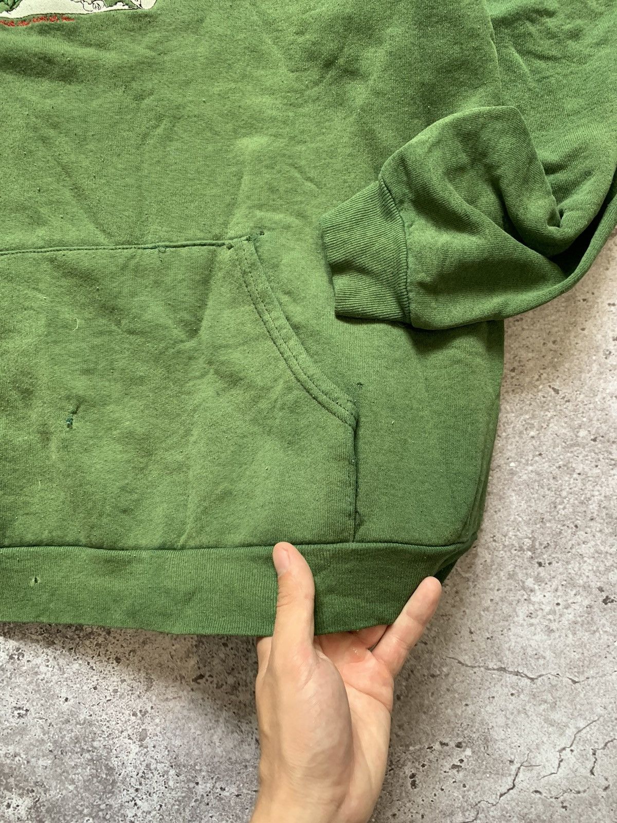 Hook-Ups × Vintage Vintage Dready Rasta Marijuana Sun Faded Hoodie Size US XL / EU 56 / 4 - 7 Thumbnail