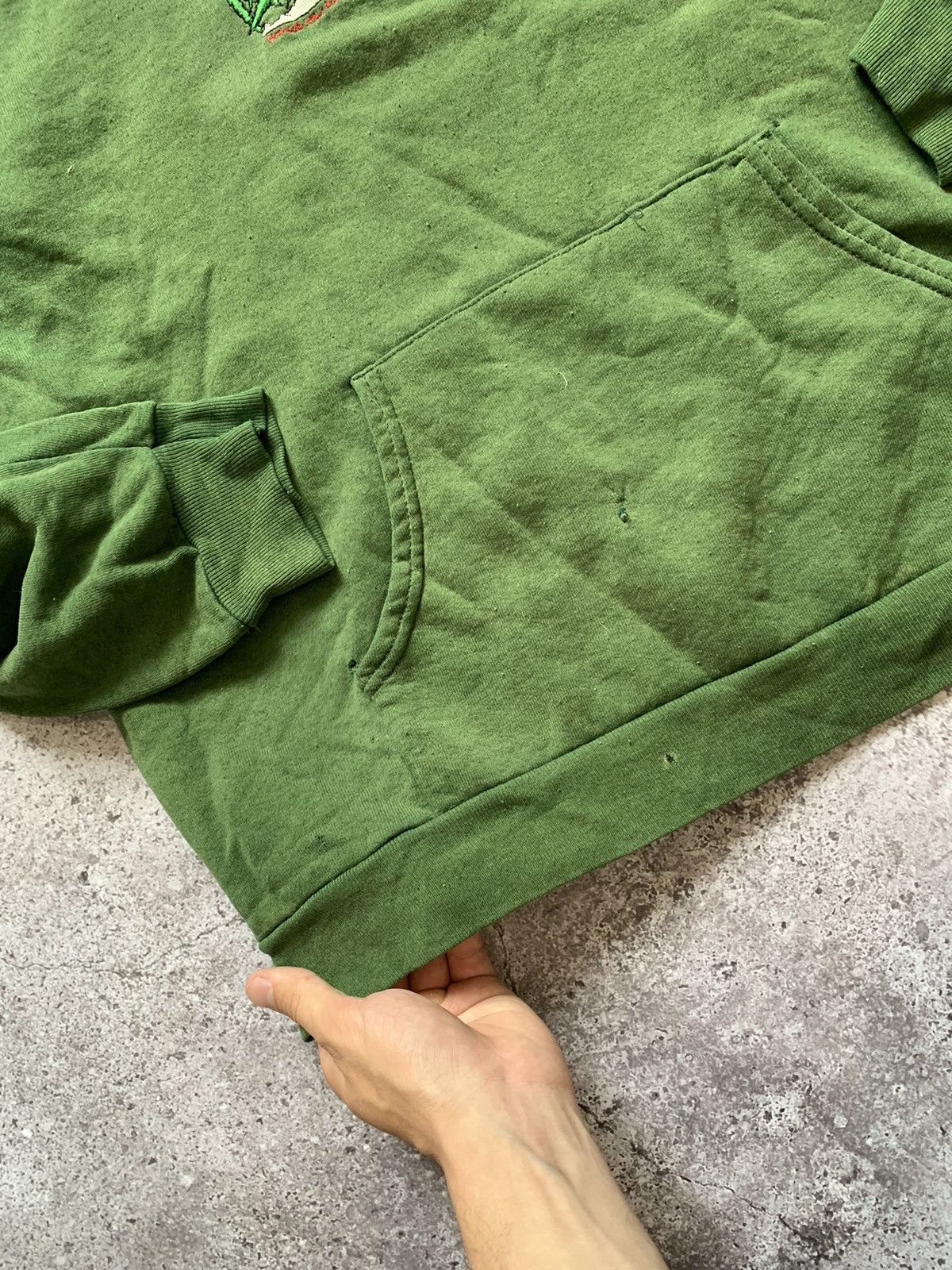 Hook-Ups × Vintage Vintage Dready Rasta Marijuana Sun Faded Hoodie Size US XL / EU 56 / 4 - 6 Thumbnail