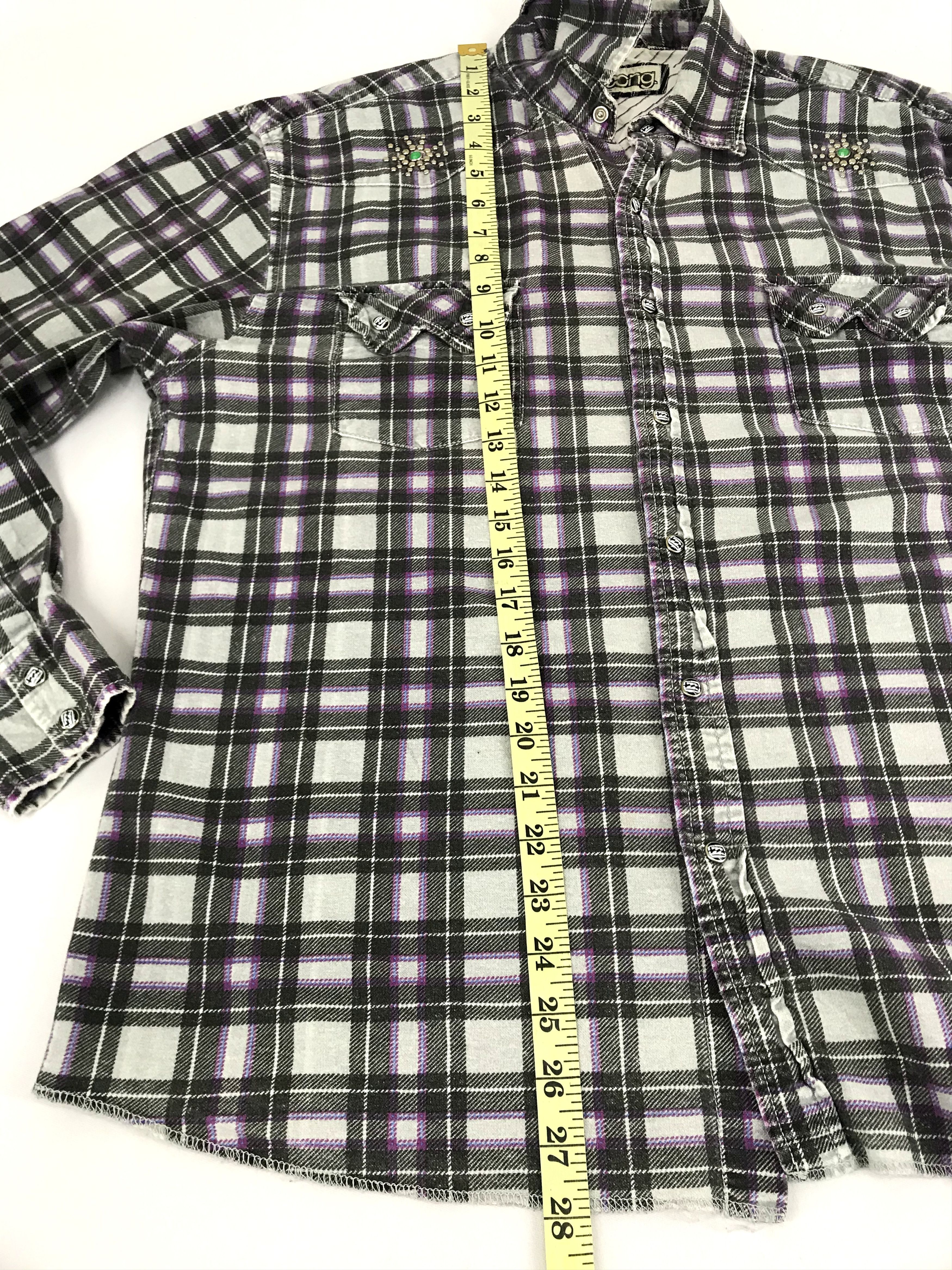 Billabong Vintage Style Billabong Western Flannel Shirt Snap Button Size US L / EU 52-54 / 3 - 10 Thumbnail