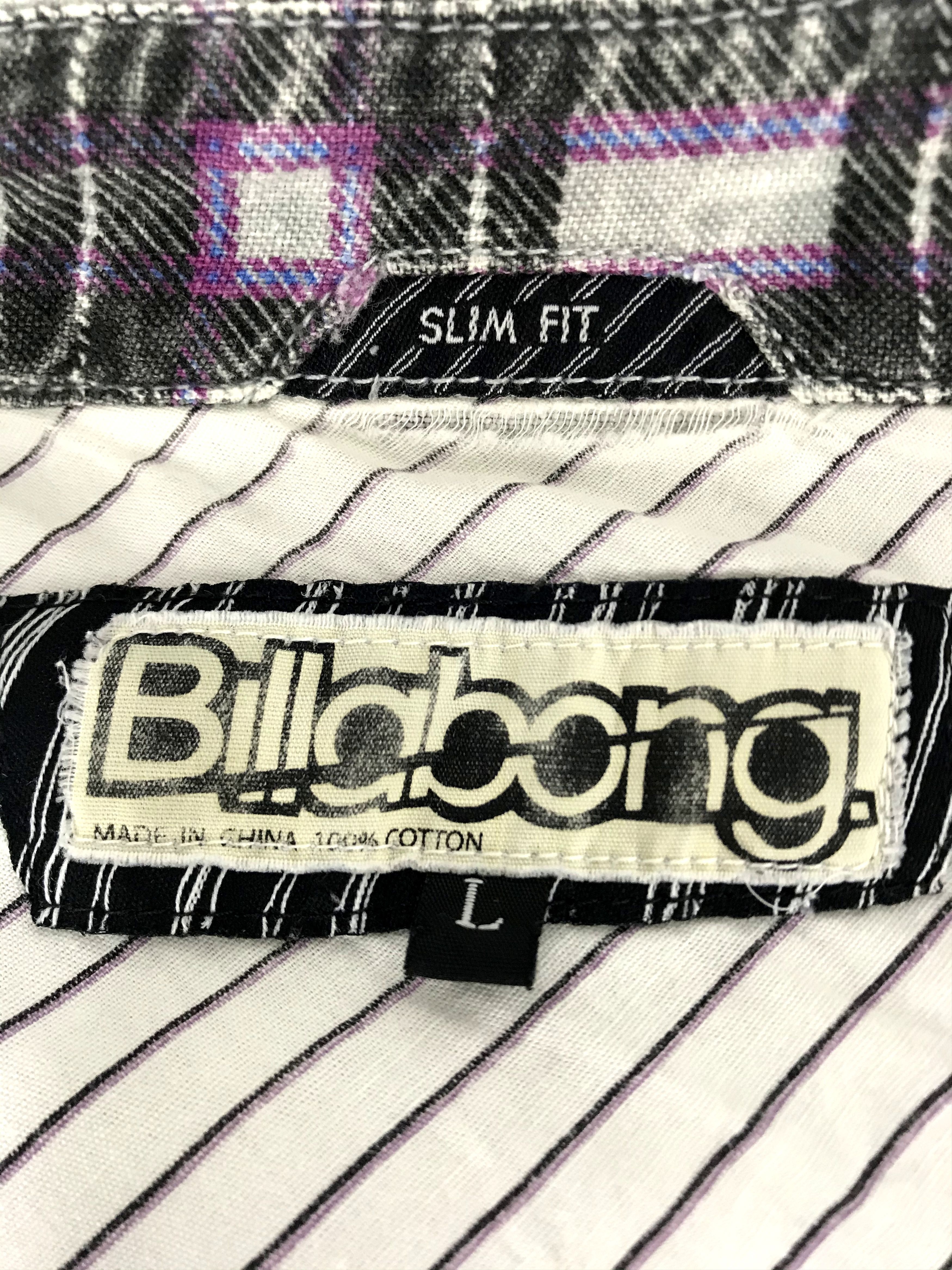 Billabong Vintage Style Billabong Western Flannel Shirt Snap Button Size US L / EU 52-54 / 3 - 6 Thumbnail