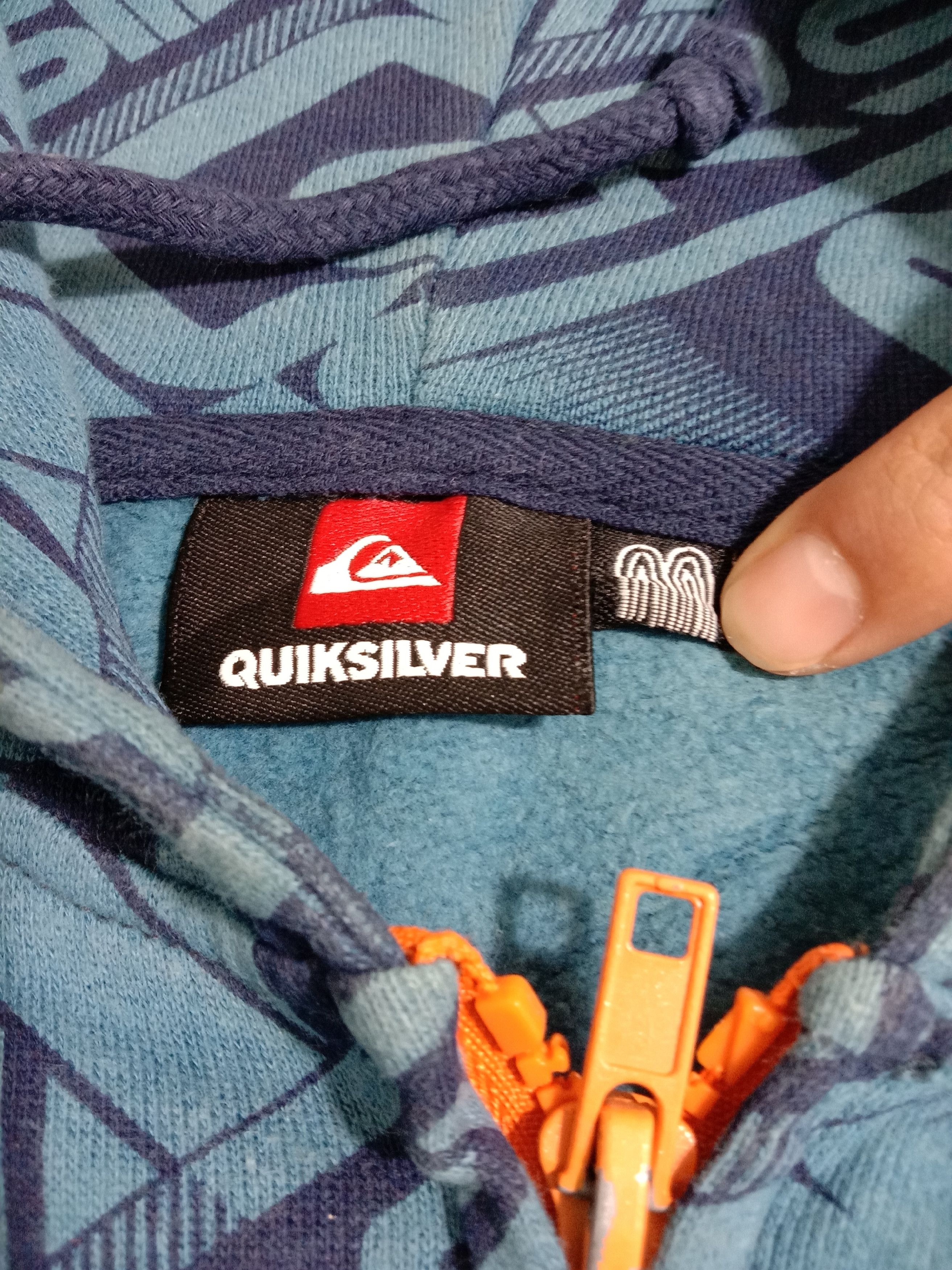 Quicksilver Unisex Quicksilver All Over Printed Logo Hoodie Sweatshirt Size US S / EU 44-46 / 1 - 3 Thumbnail