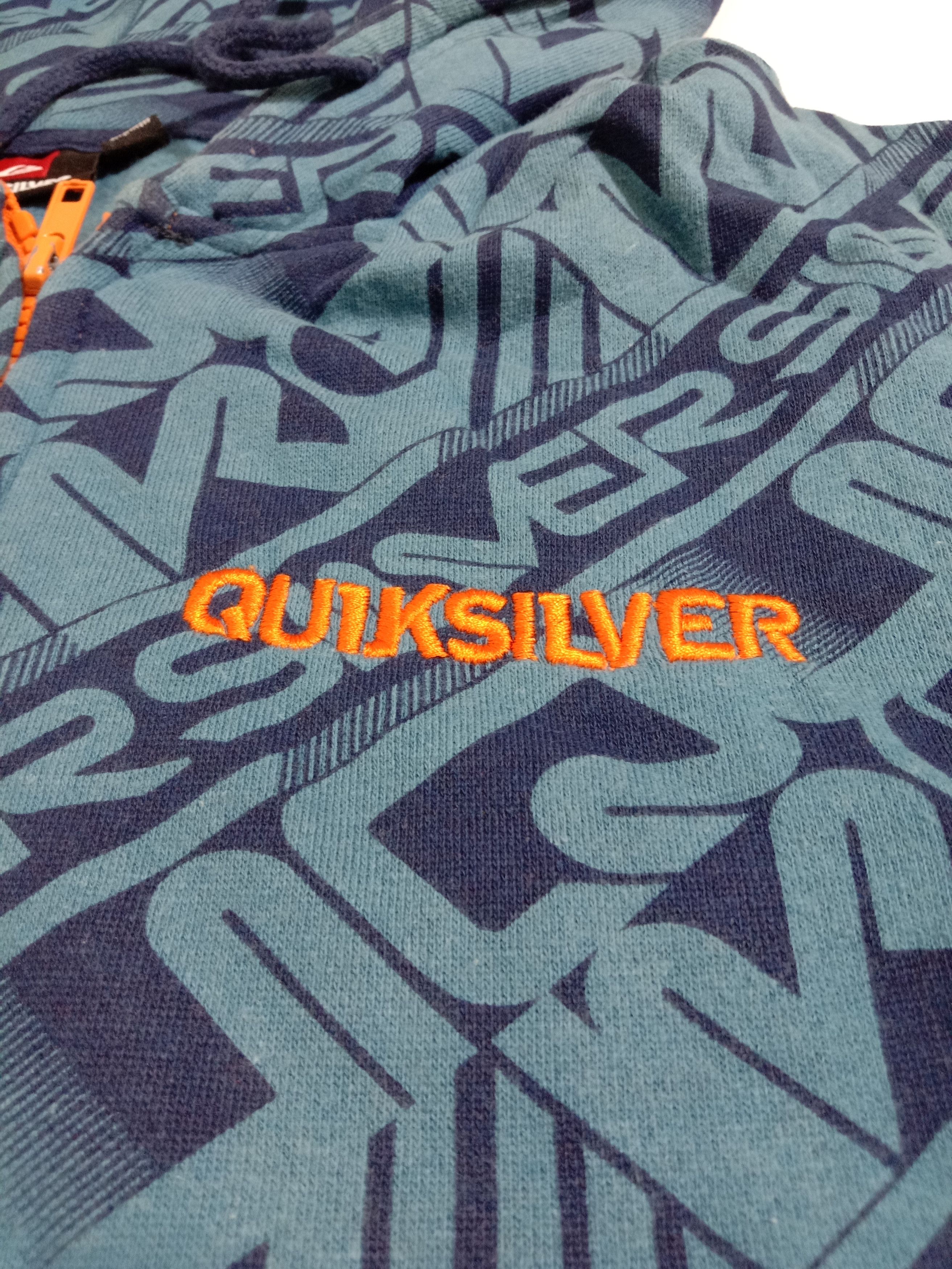 Quicksilver Unisex Quicksilver All Over Printed Logo Hoodie Sweatshirt Size US S / EU 44-46 / 1 - 2 Thumbnail