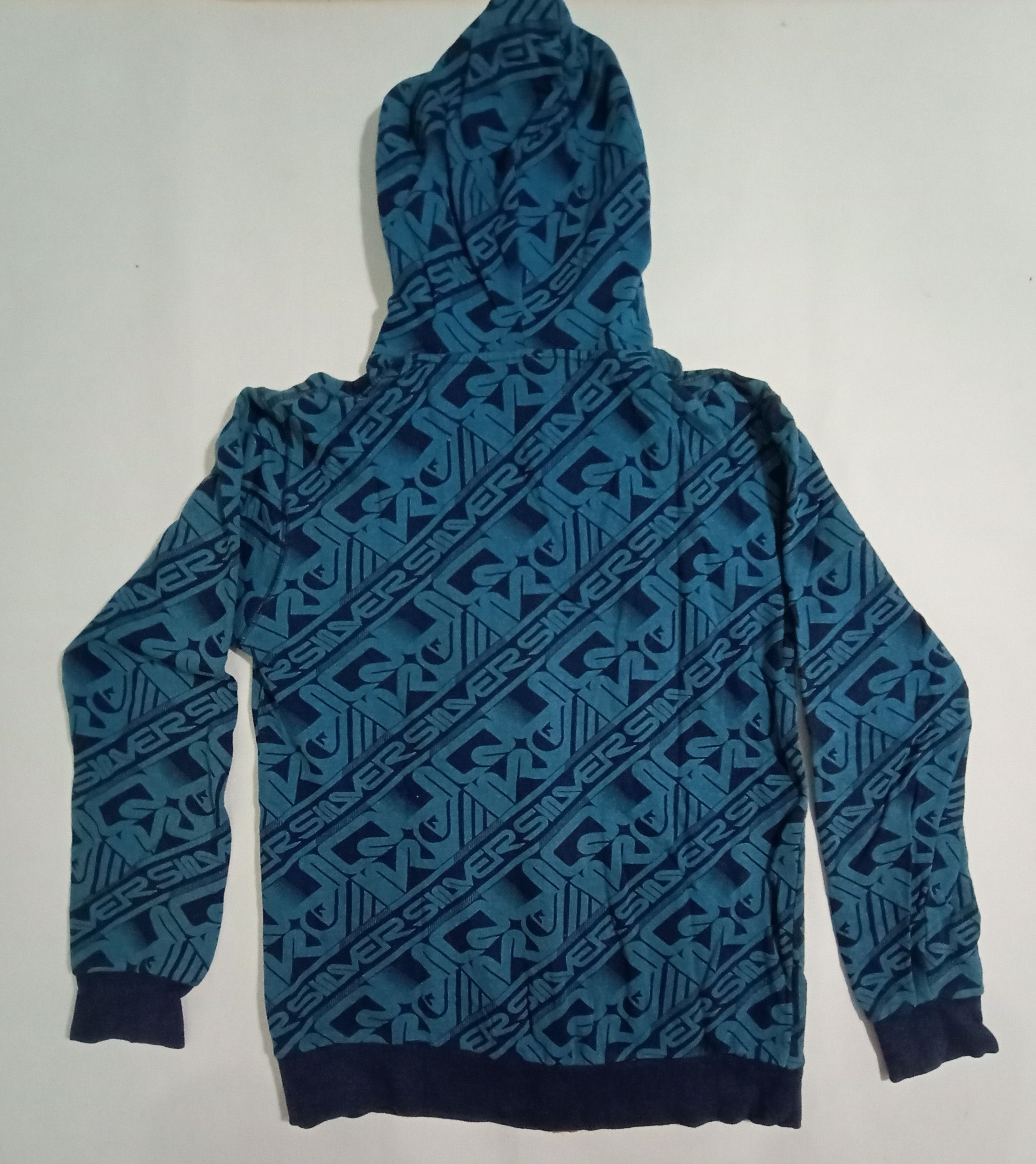 Quicksilver Unisex Quicksilver All Over Printed Logo Hoodie Sweatshirt Size US S / EU 44-46 / 1 - 5 Thumbnail