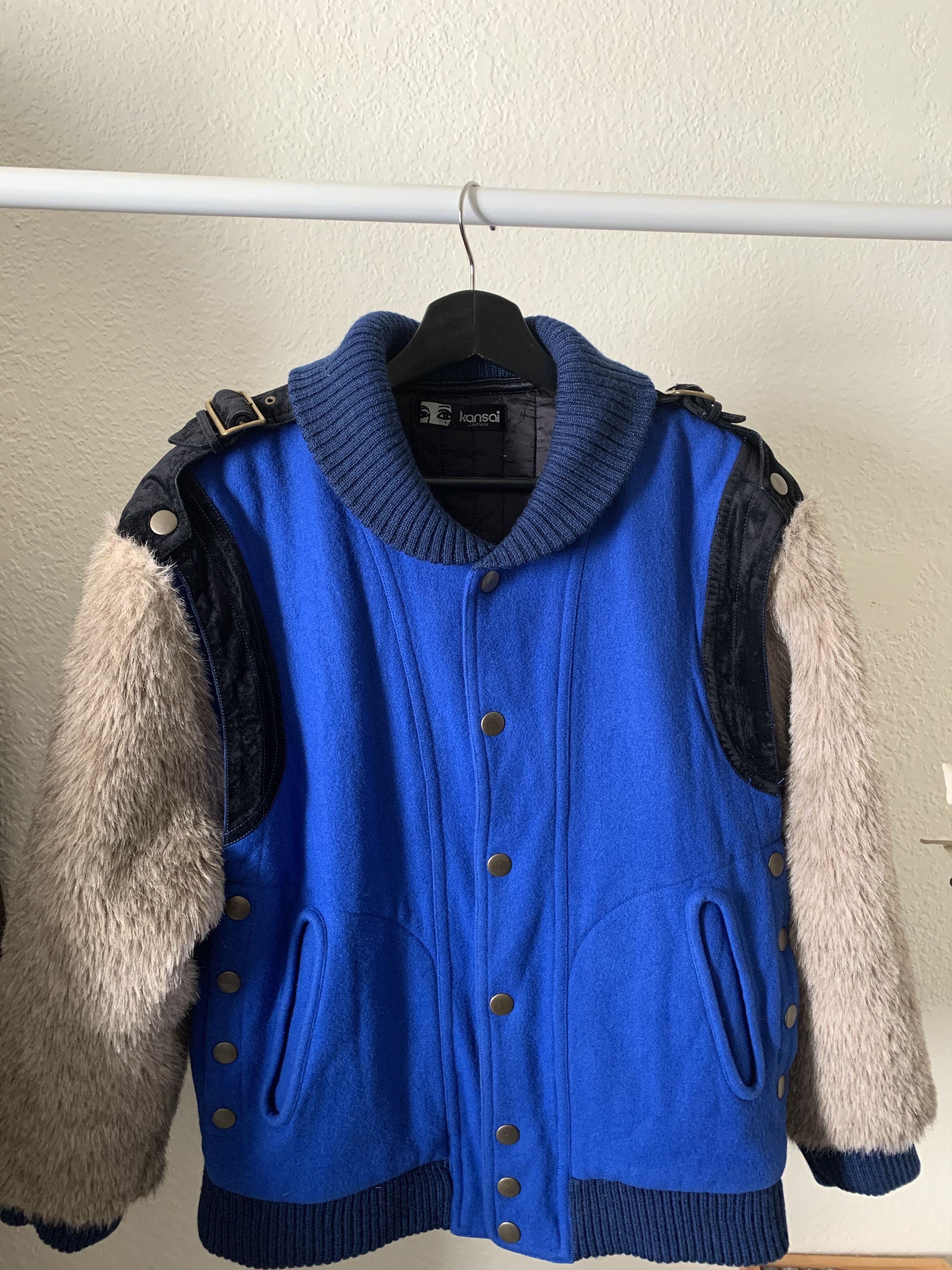 Japanese Brand × Kansai Yamamoto × Vintage Vintage Kansai Yamamoto Varsity Jacket Size US M / EU 48-50 / 2 - 1 Thumbnail