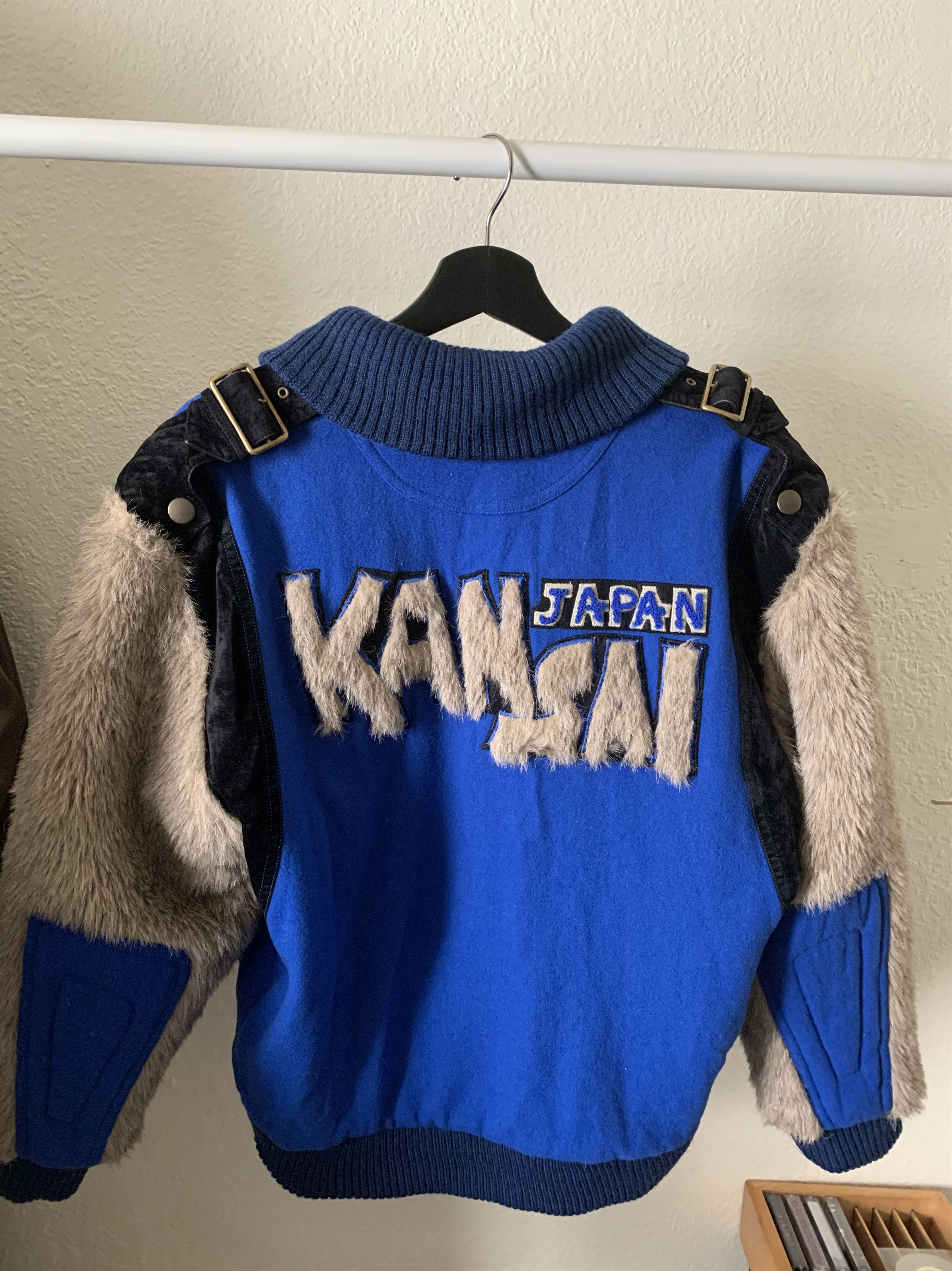 Japanese Brand × Kansai Yamamoto × Vintage Vintage Kansai Yamamoto Varsity Jacket Size US M / EU 48-50 / 2 - 2 Thumbnail