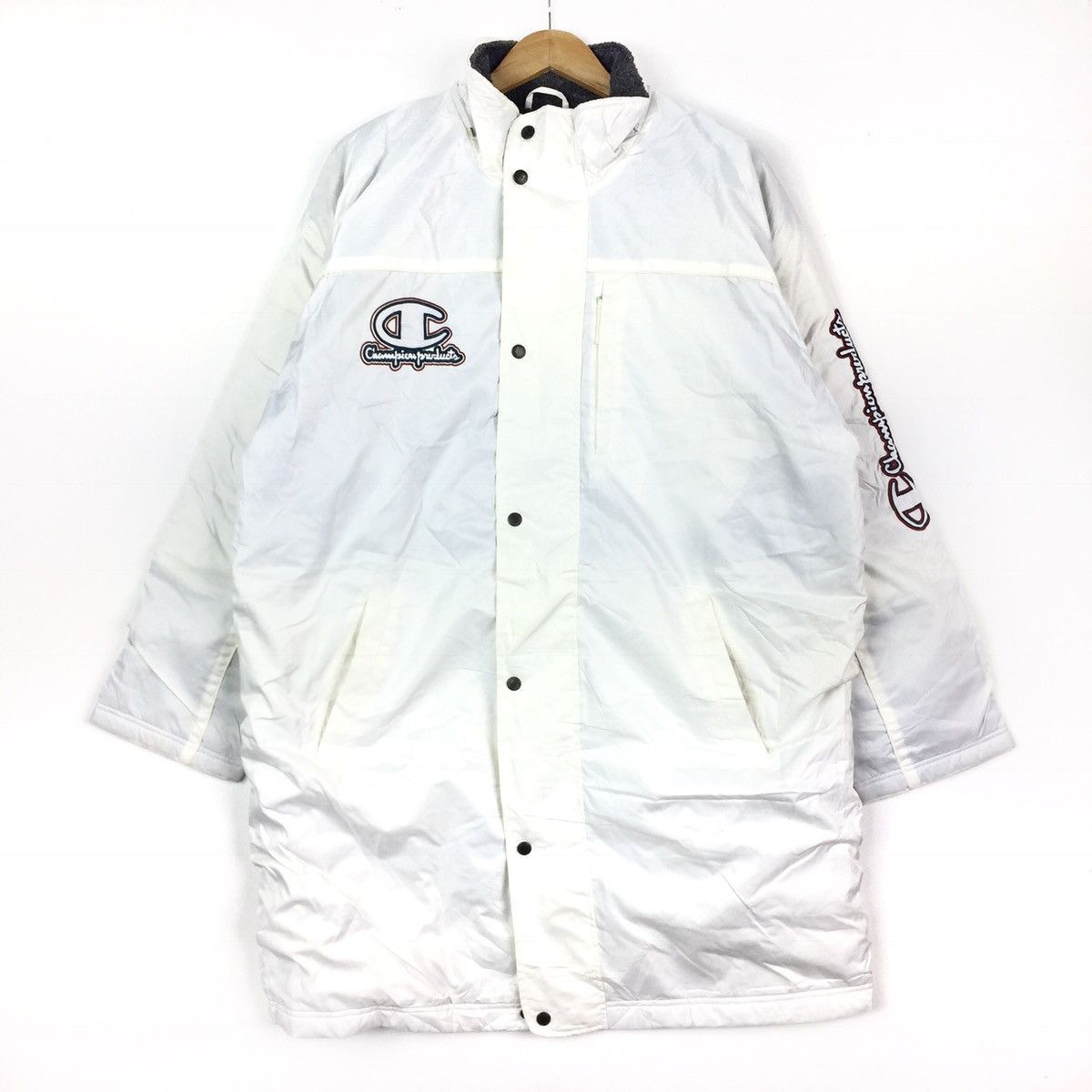 Champion Champion long jacket parka casual jumper pullover Size US XL / EU 56 / 4 - 4 Thumbnail