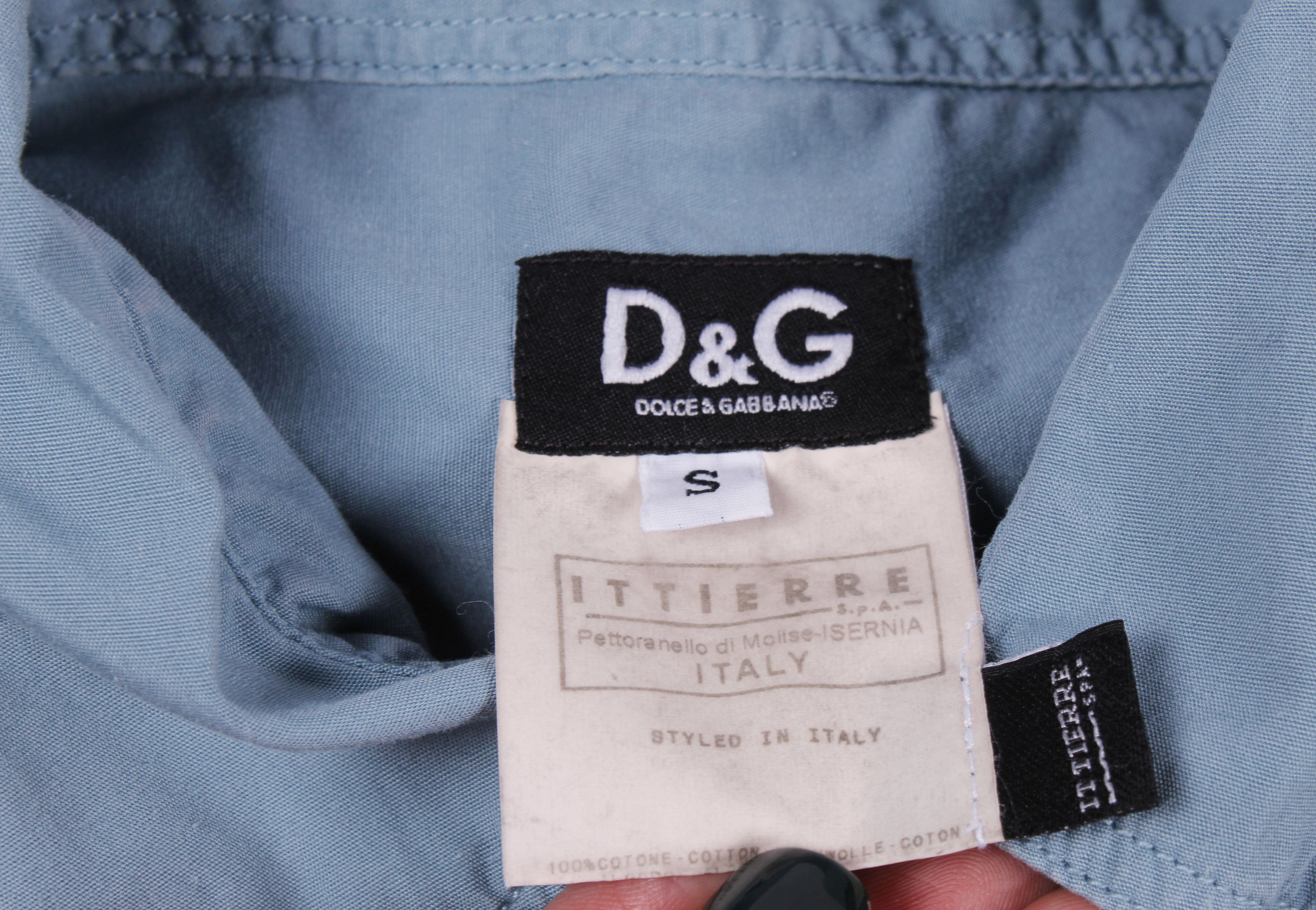 Dolce & Gabbana Dolce & Gabbana Vintage Tactical Style Shirt Size US S / EU 44-46 / 1 - 5 Thumbnail
