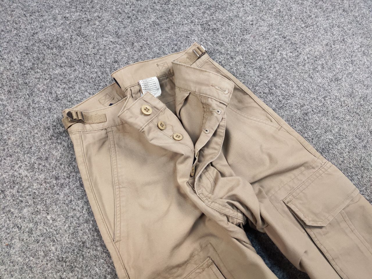 Japanese Brand Vintage 90's Military Ripstop Japan Beige Cargo Pants Size US 32 / EU 48 - 12 Thumbnail