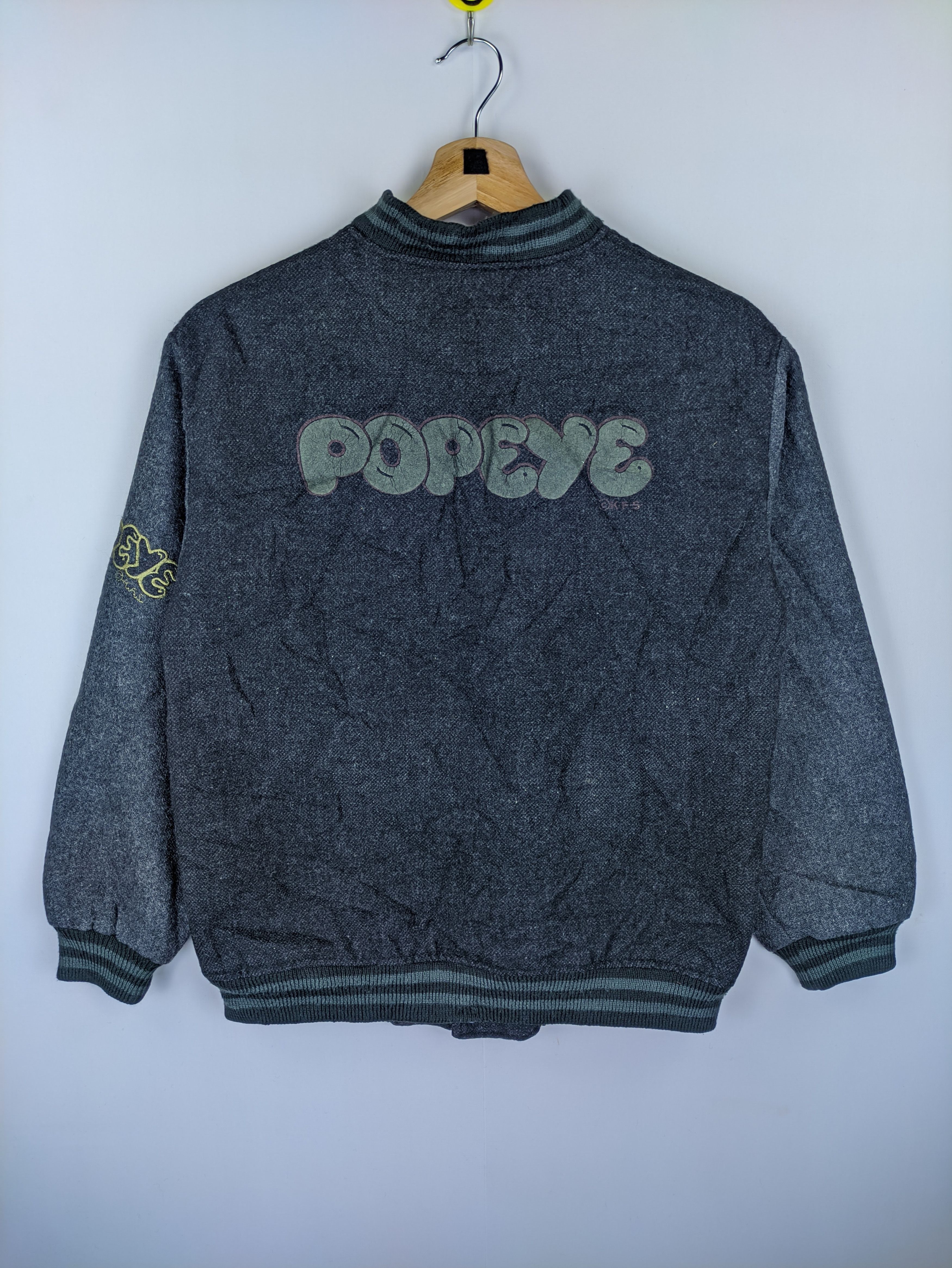 Cartoon Network Steals🔥Vintage Varsity Jacket Popeye for Kids Size US S / EU 44-46 / 1 - 2 Thumbnail